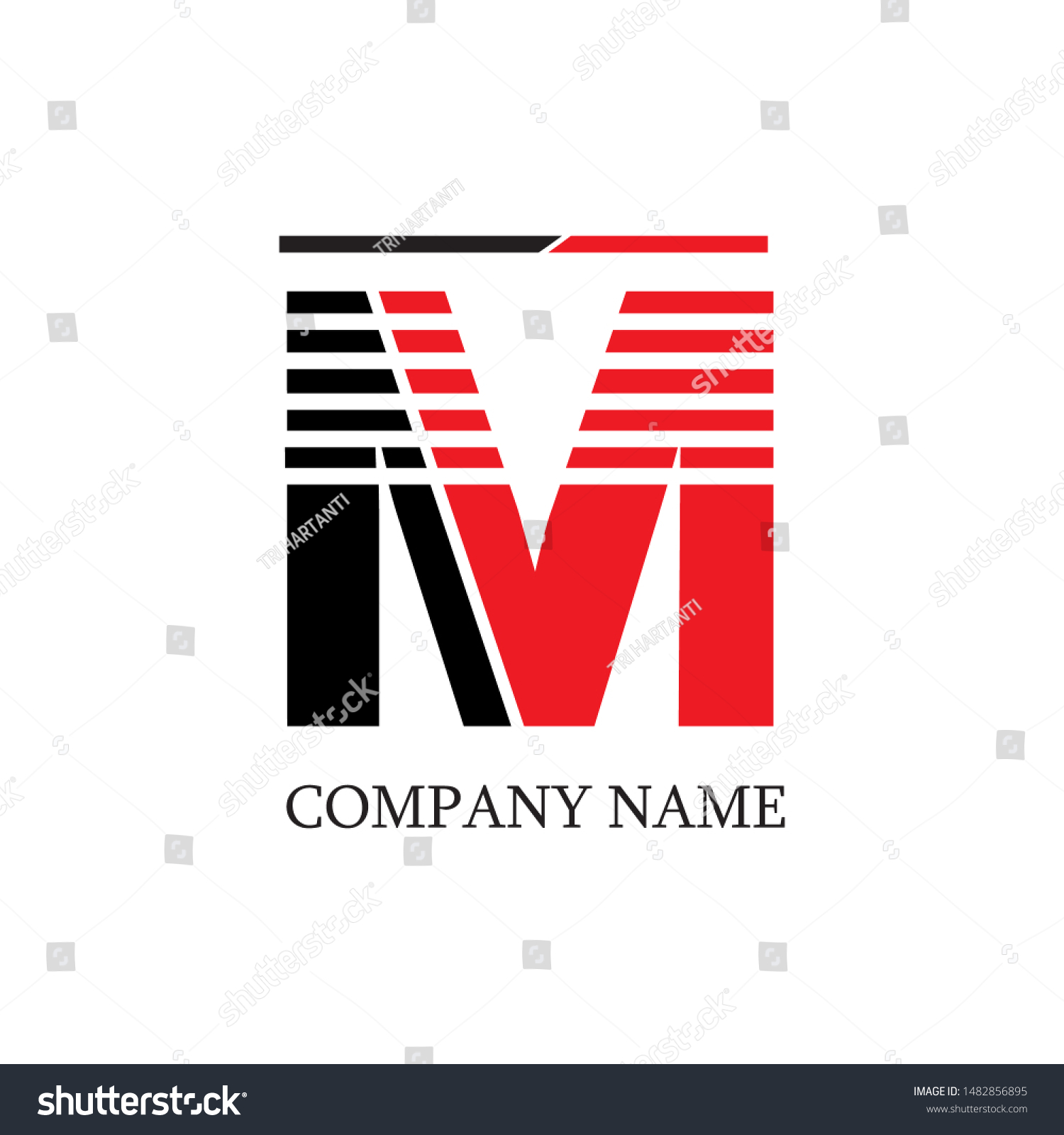 Letter M New Logo Vector Vector De Stock Libre De Regalías