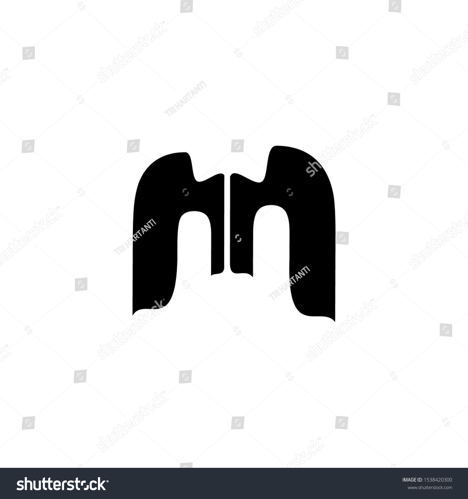 Letter M New Logo Vector Stock Vector Royalty Free 1538420300