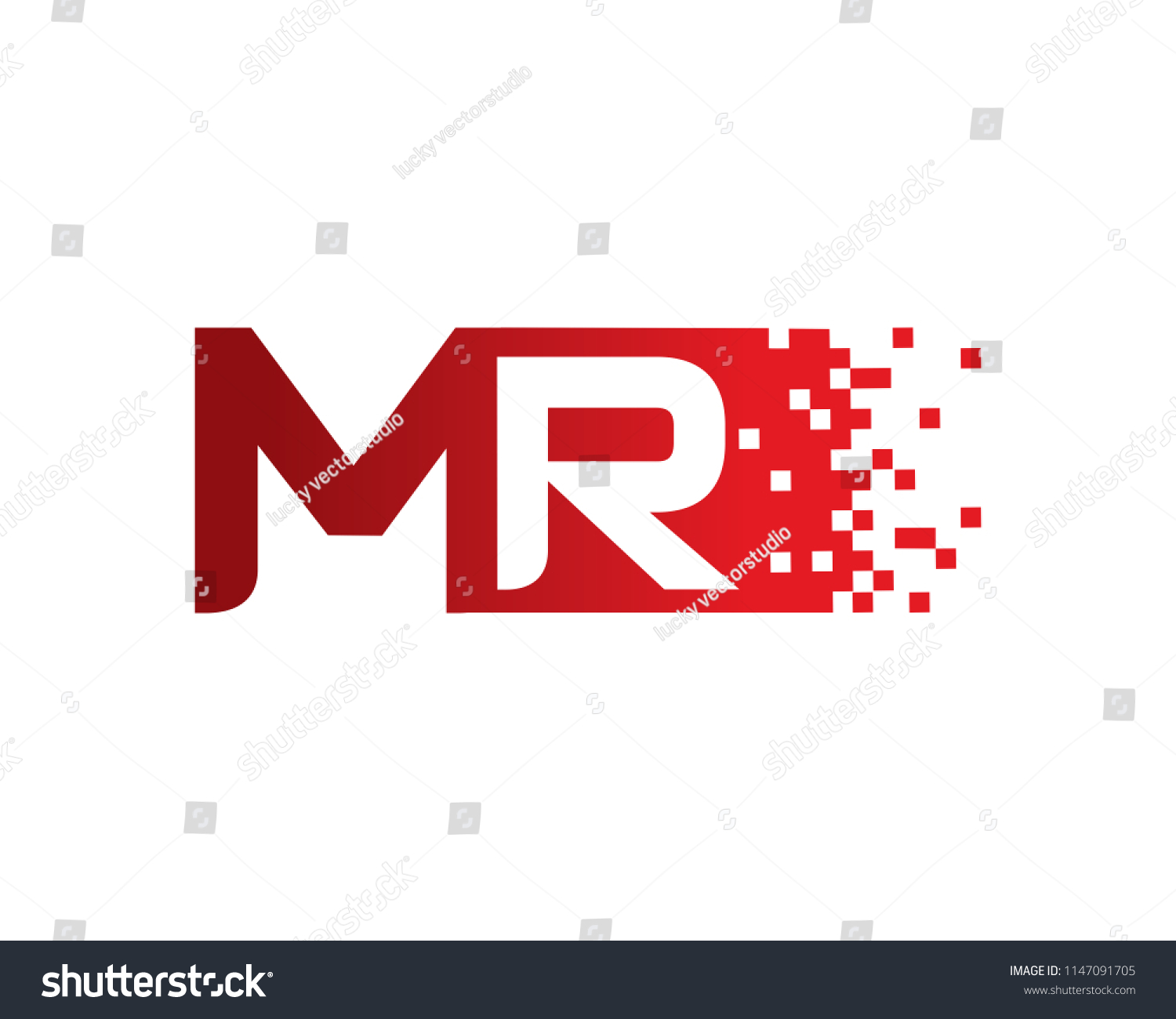 Letter Mr Logo Template Design Vector Stock Vector (Royalty Free .