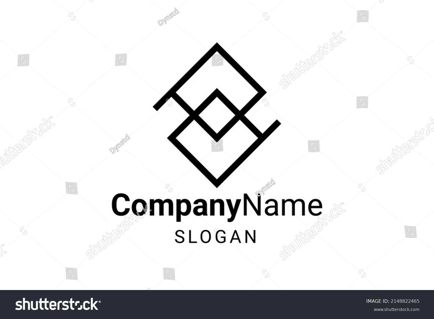 Letter P Double Monogram Logo Design Stock Vector (Royalty Free ...