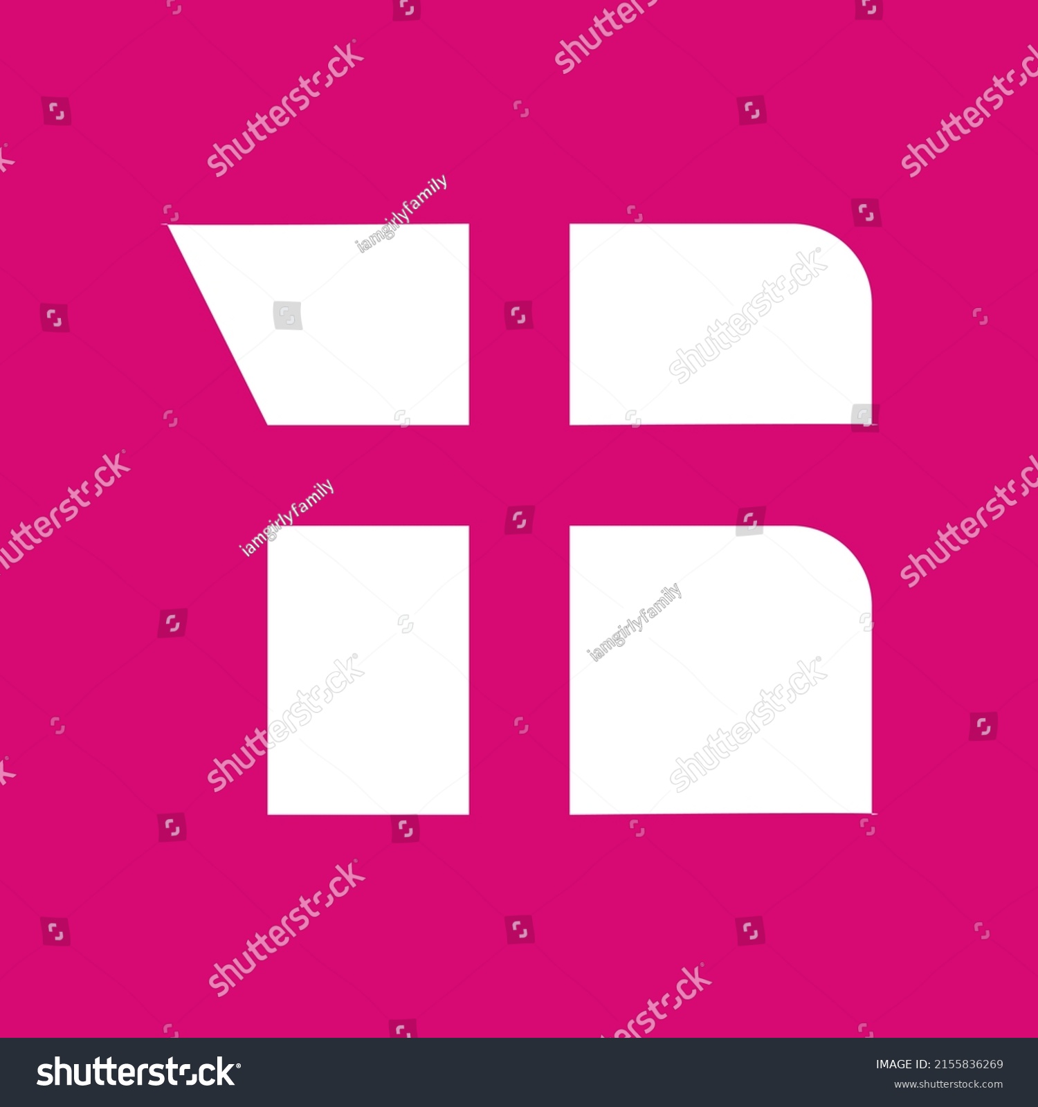Letter R B Monogram Logo Stock Vector (Royalty Free) 2155836269 ...