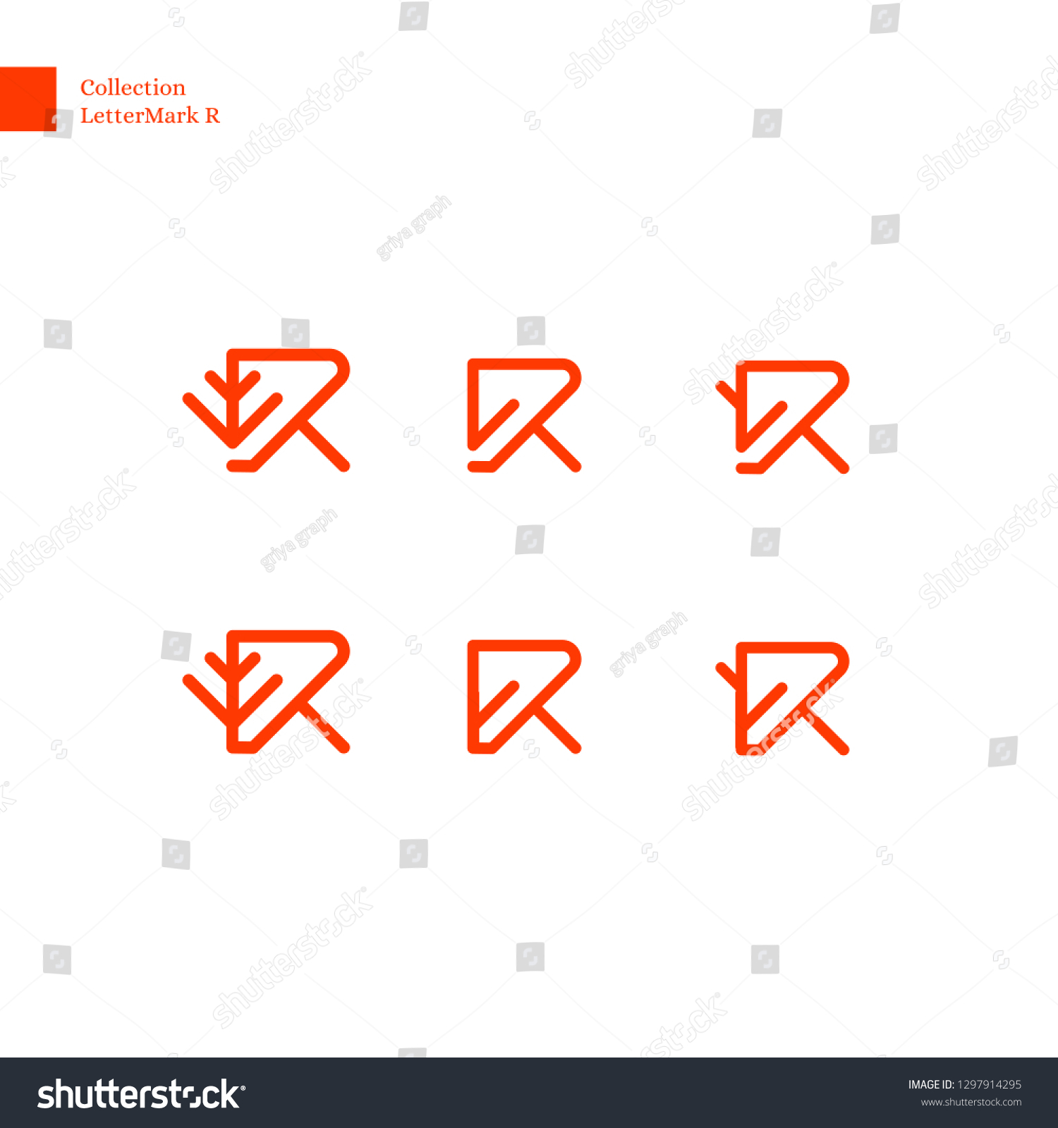 Letter R Logo Icon Design Template Vector De Stock Libre De Regalías 1297914295 Shutterstock 6513