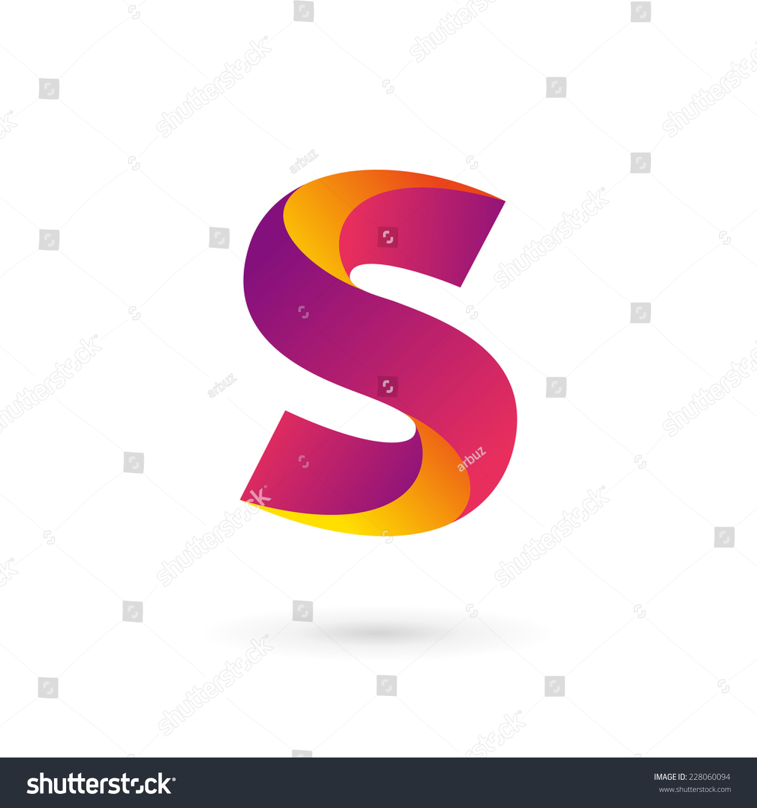 Letter S Logo Icon Design Template Elements Stock Vector Illustration ...