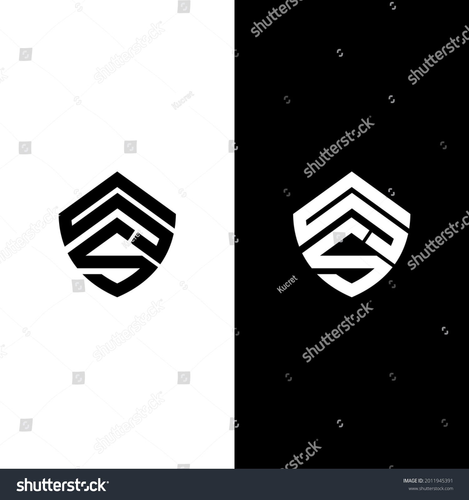 Letter S Ss Shield Logo Stock Vector (Royalty Free) 2011945391 ...