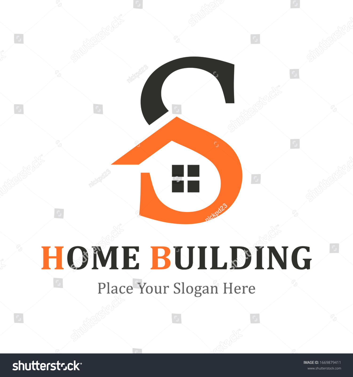 Letter S House Vector Logo Template Stock Vector Royalty Free   Stock Vector Letter S With House Vector Logo Template Suitable For Business Web Design And Property 1669879411 