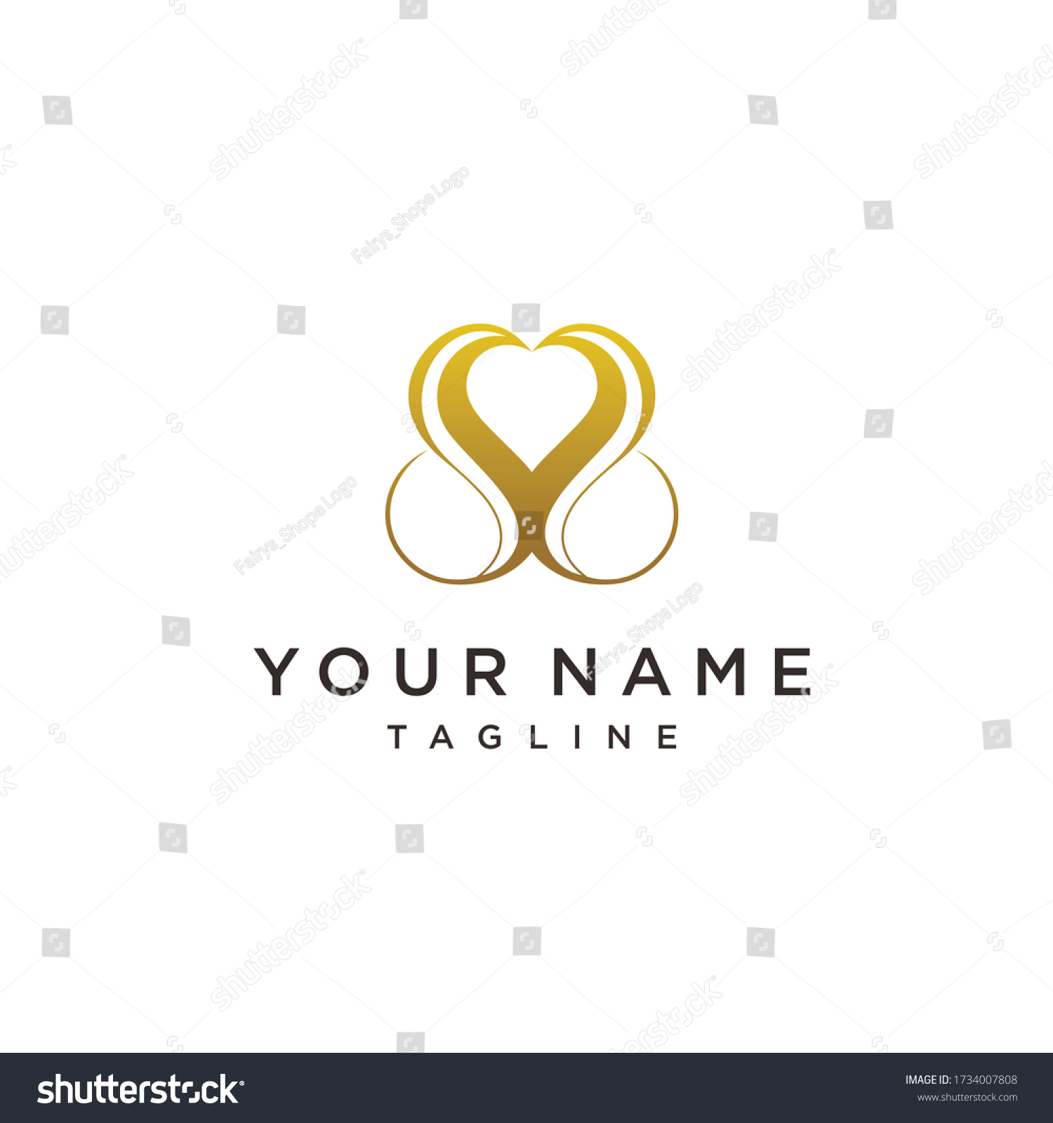 Letter Ss Love Heart Symbol Beauty Stock Vector (Royalty Free ...