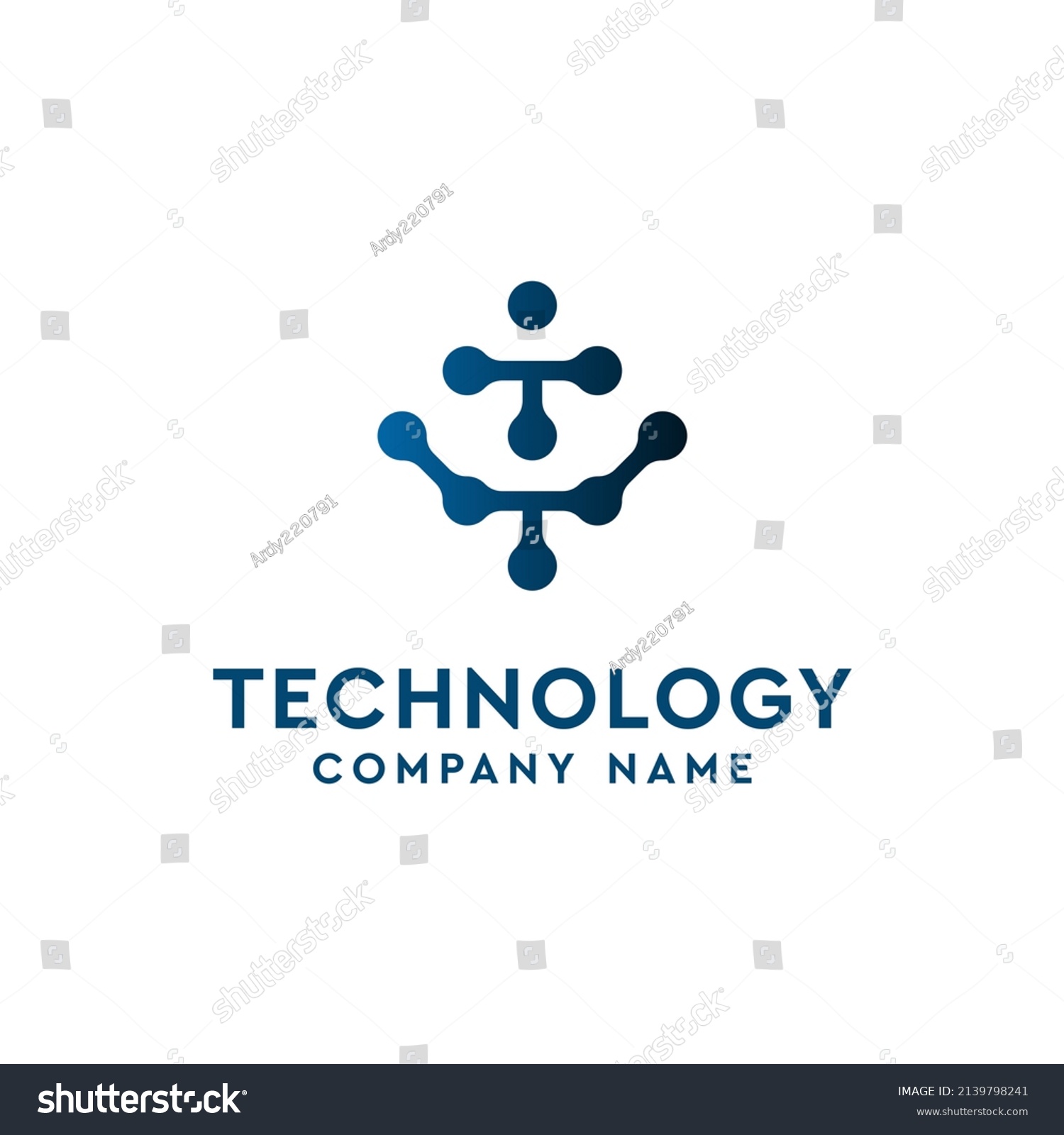 Letter T Technology Logo Design Stock Vector (Royalty Free) 2139798241 ...