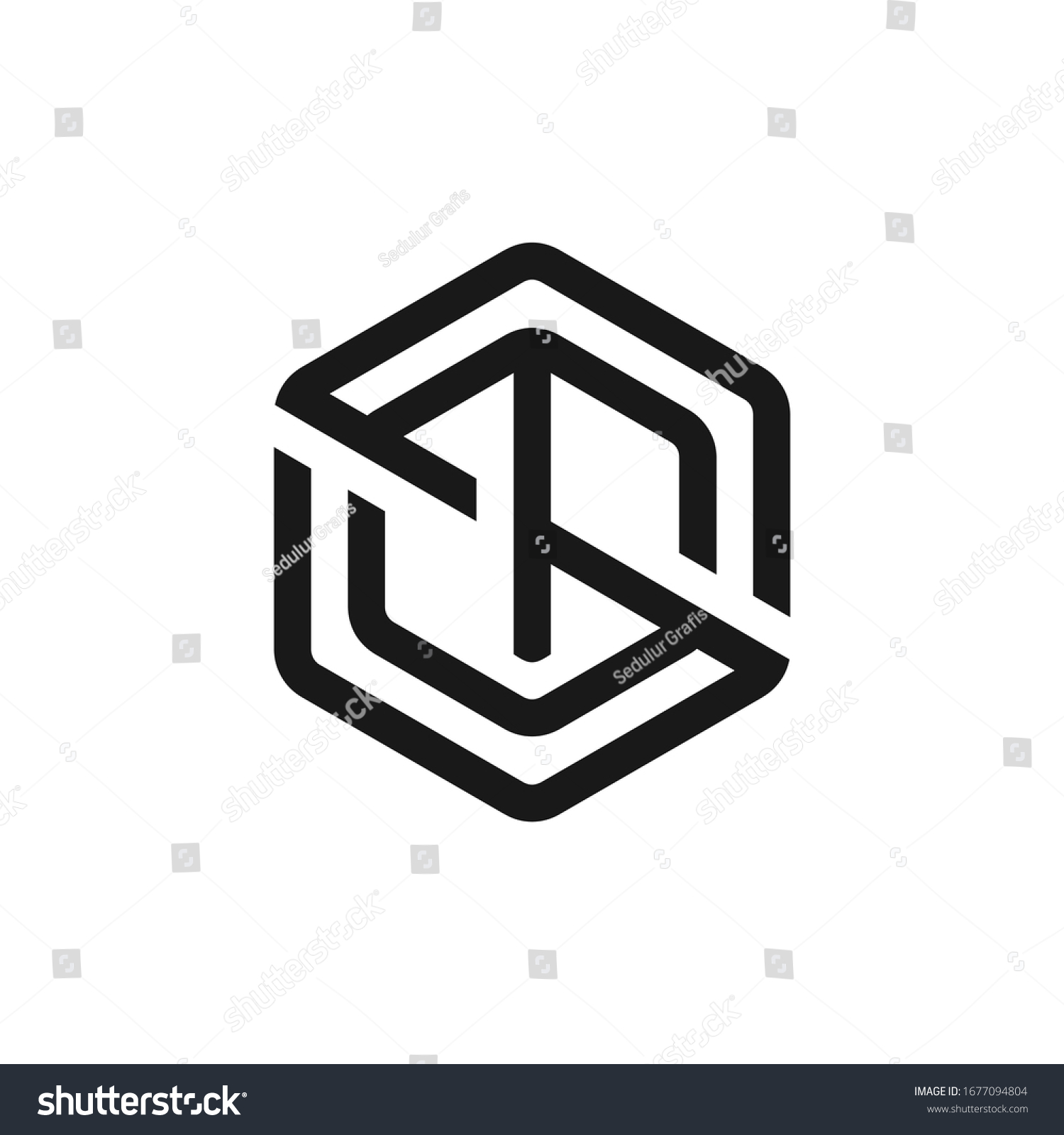 Letter Ts Tss St Logo Design Stock Vector (Royalty Free) 1677094804 ...