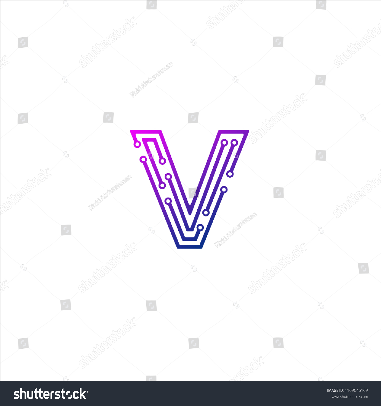 i-company-logo-cyan-magenta-letter-alphabet-design-template-stock