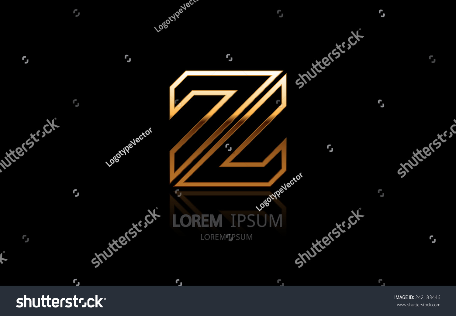 stock vector letter z logo alphabet logotype vector design 242183446