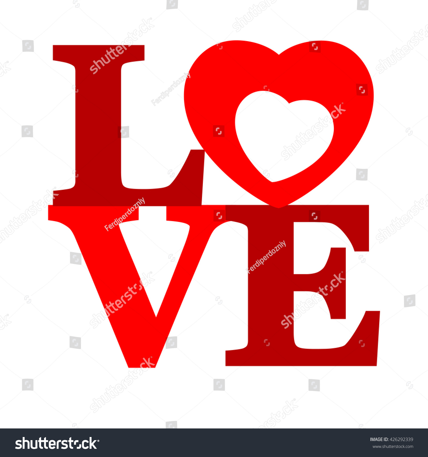 Lettering Love Stock Vector (Royalty Free) 426292339 | Shutterstock