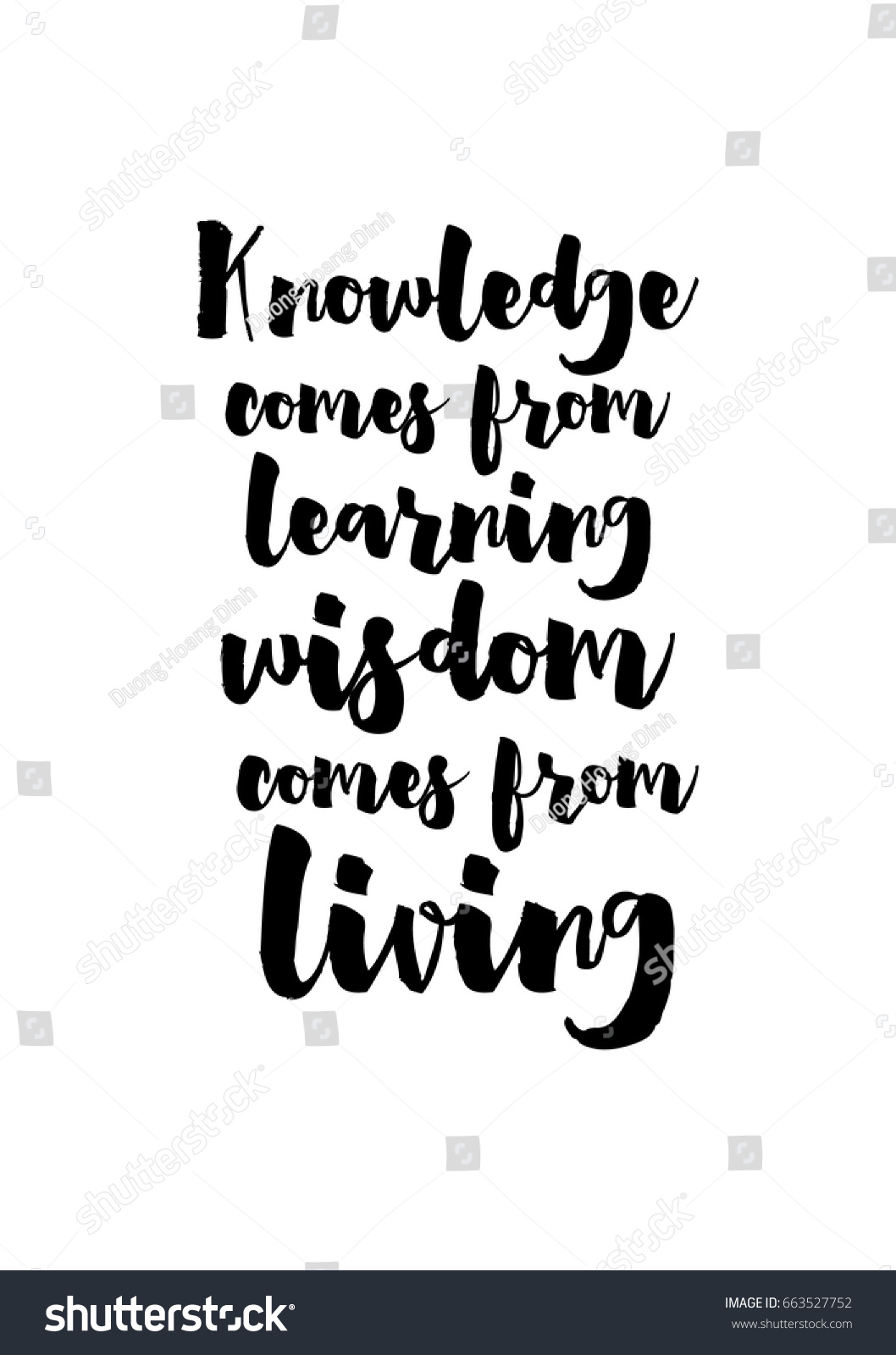 Lettering quotes motivation about life quote Calligraphy Inspirational quote Knowledge es from learning wisdom