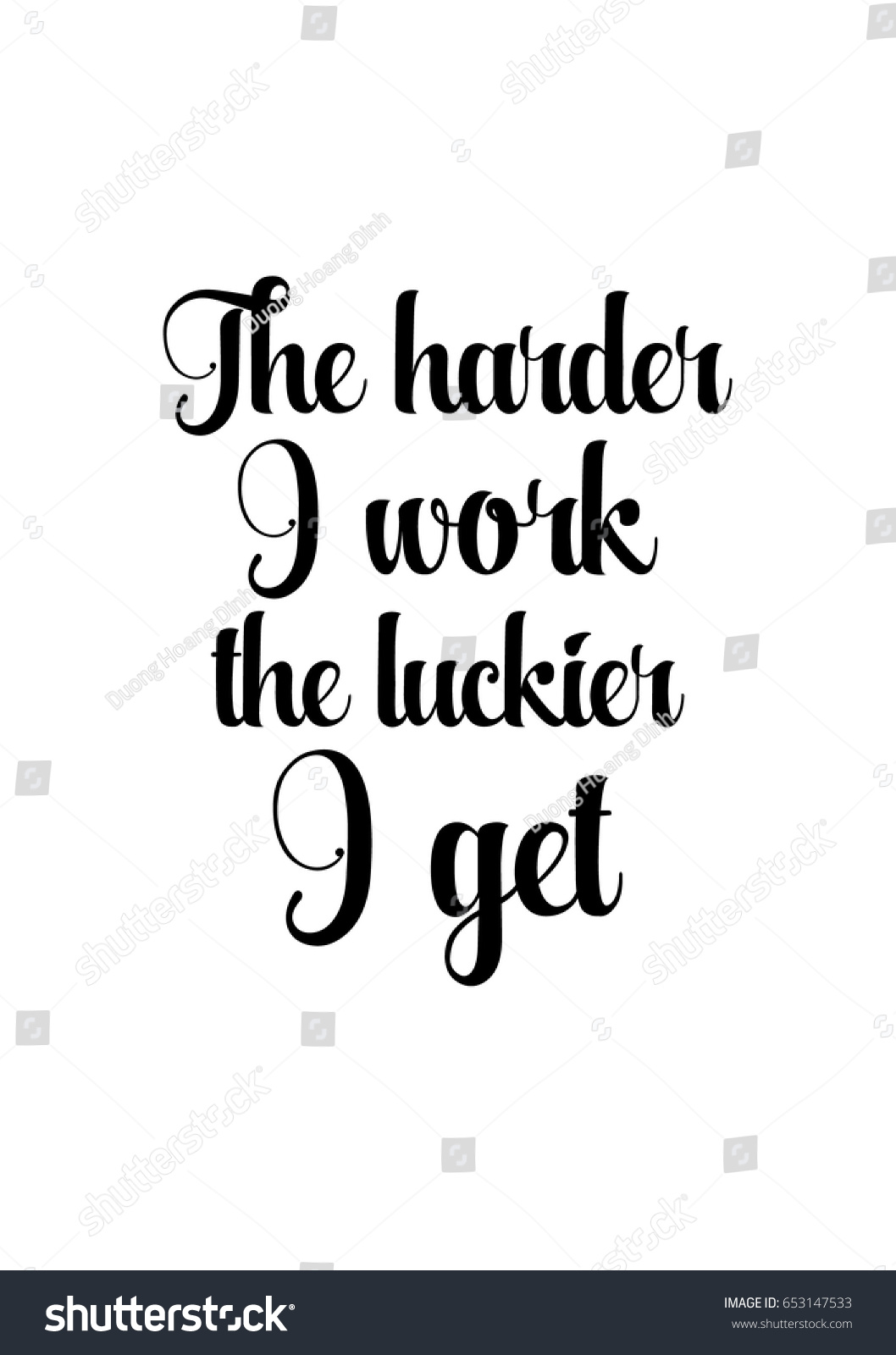 Lettering quotes motivation about life quote Calligraphy Inspirational quote The harder I work