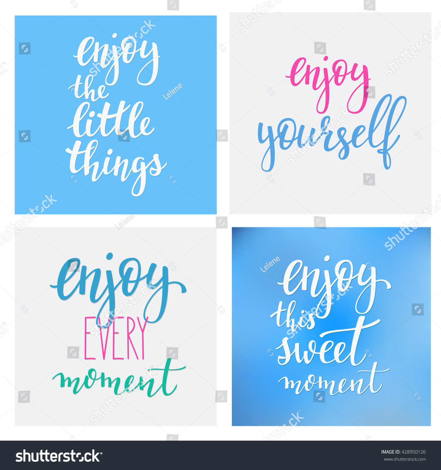 Lettering quotes motivation typography for life and happiness Calligraphy Inspiration Morning new day quote