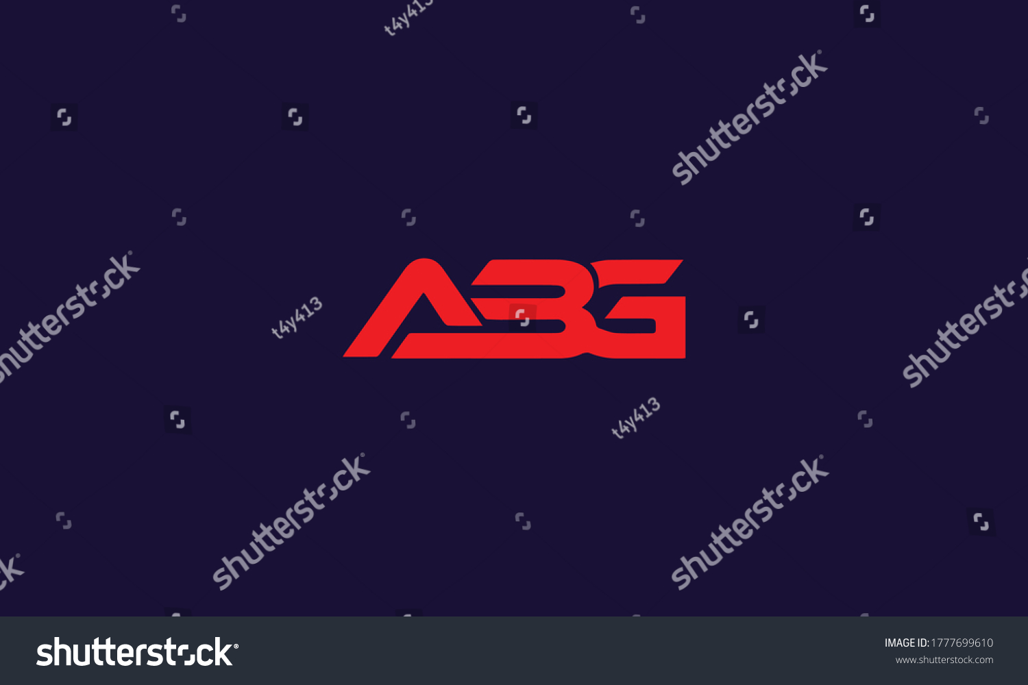 SVG of Letters monogram icon logo ABG svg
