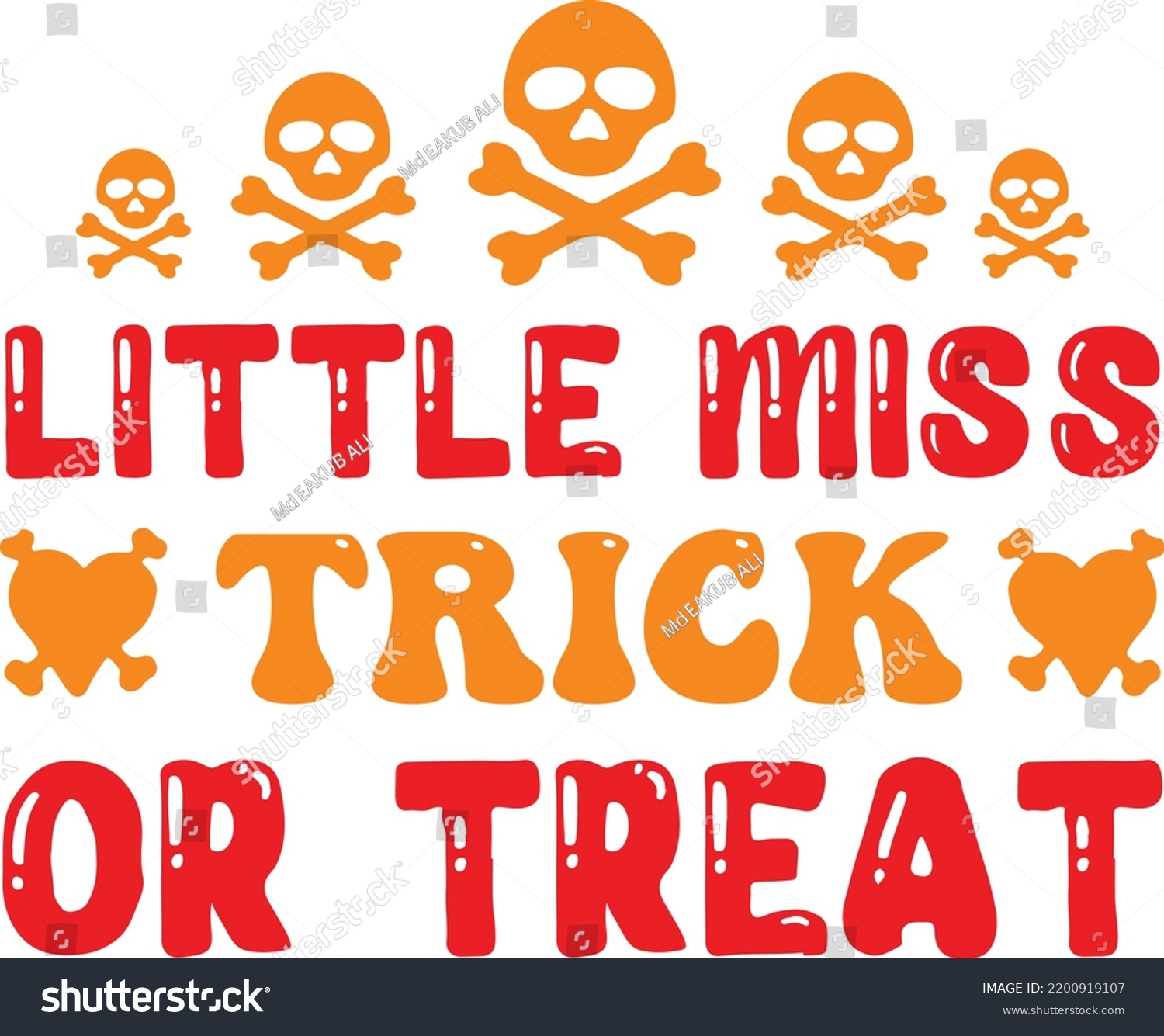 SVG of lettle miss trick or treat svg