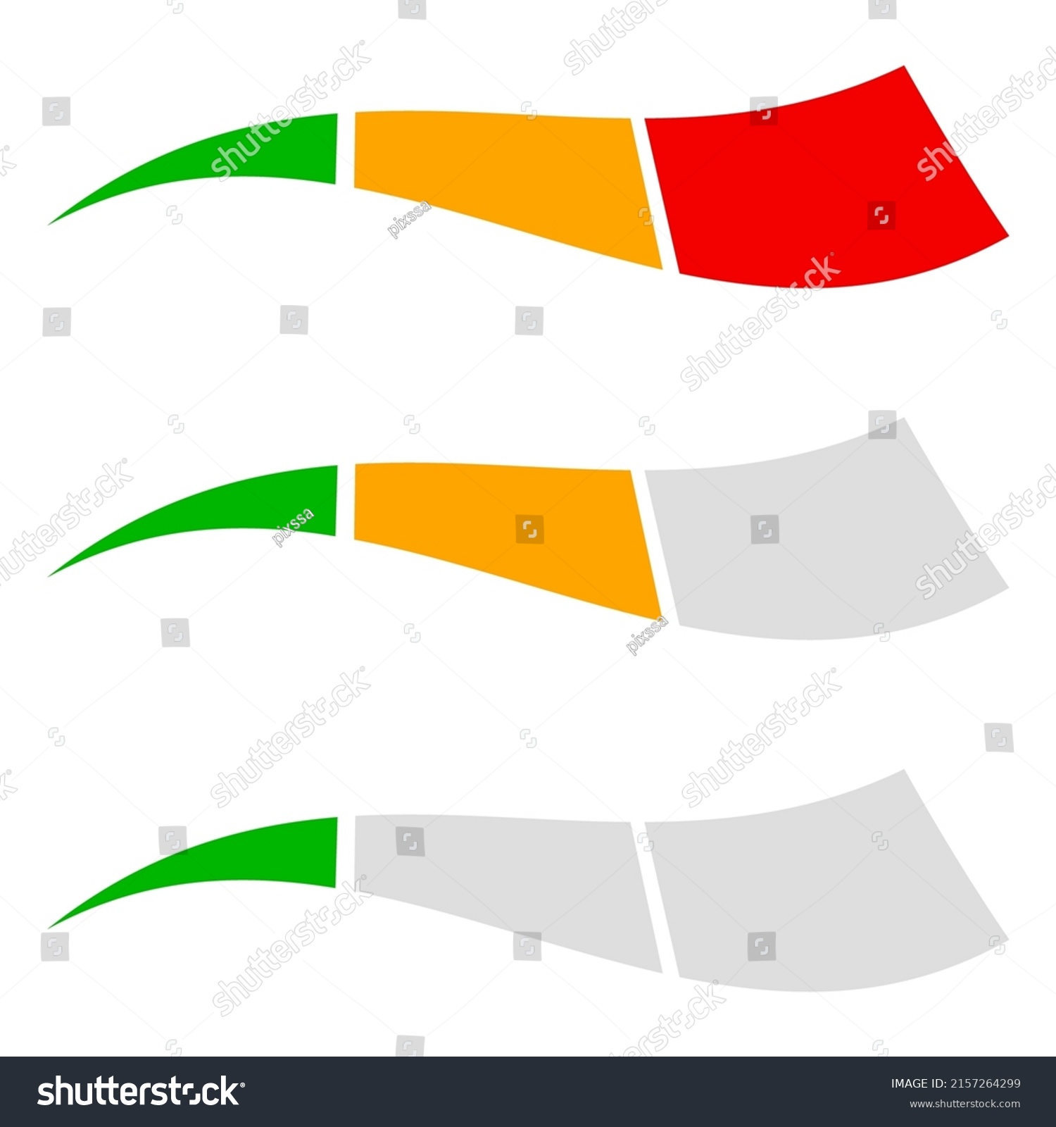 Level Progress Bar Indicator Lowhigh Progression Stock Vector (Royalty ...