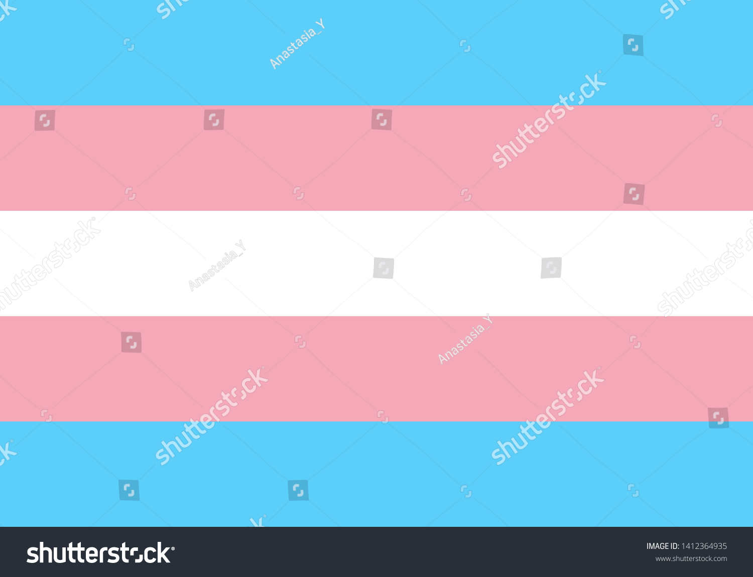 Vektor Stok Lgbt Community Flag Transgender Transgender People Tanpa Royalti 1412364935 