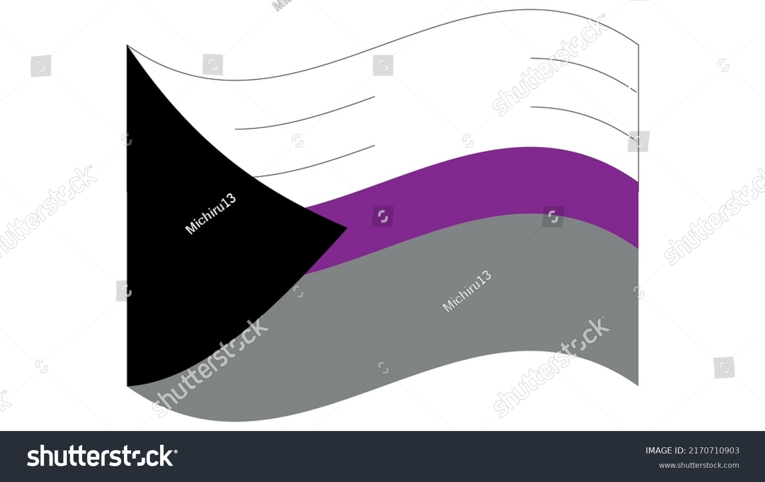 Lgbt Demisexual Flag Demisexual Flag Emblem Stock Vector Royalty Free 2170710903 Shutterstock