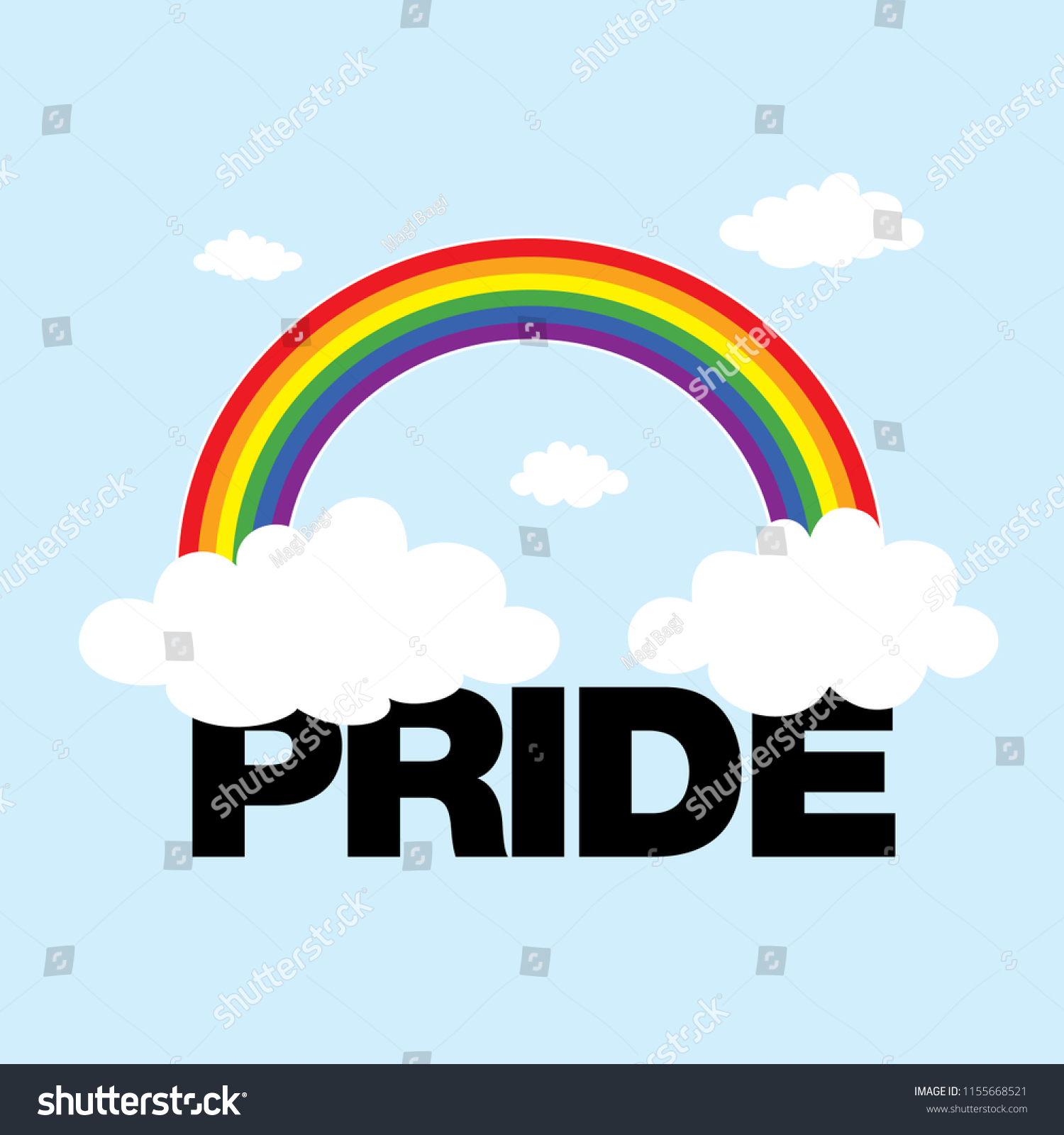 Lgbt Poster Design Lgbt Rainbow Symbol 库存矢量图（免版税）1155668521 Shutterstock