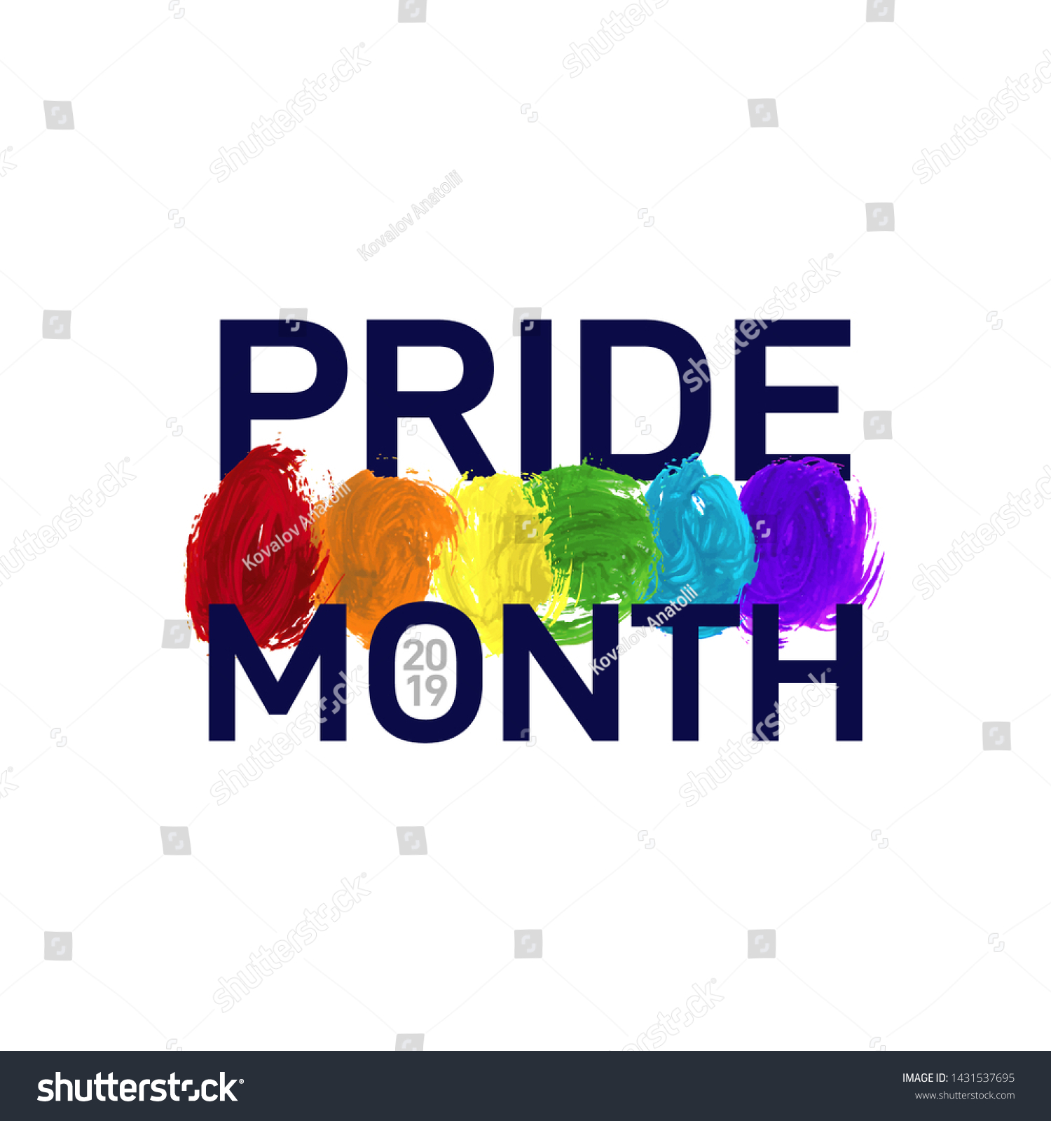 Lgbt Pride Month 2019 Celebrated Annual Stock Vector (Royalty Free ...