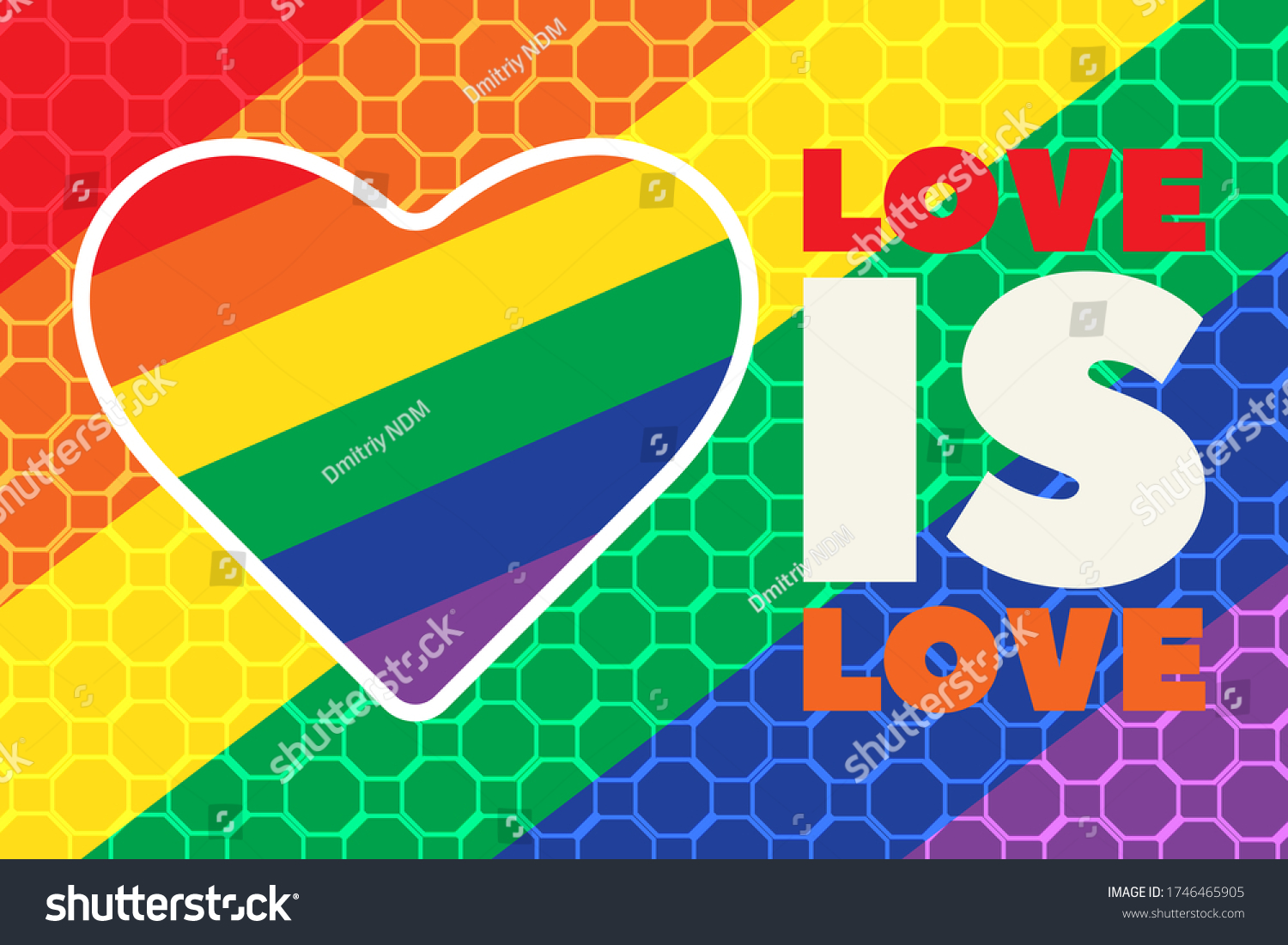 Lgbt Pride Month June Lgbt Flag Stock Vector Royalty Free 1746465905