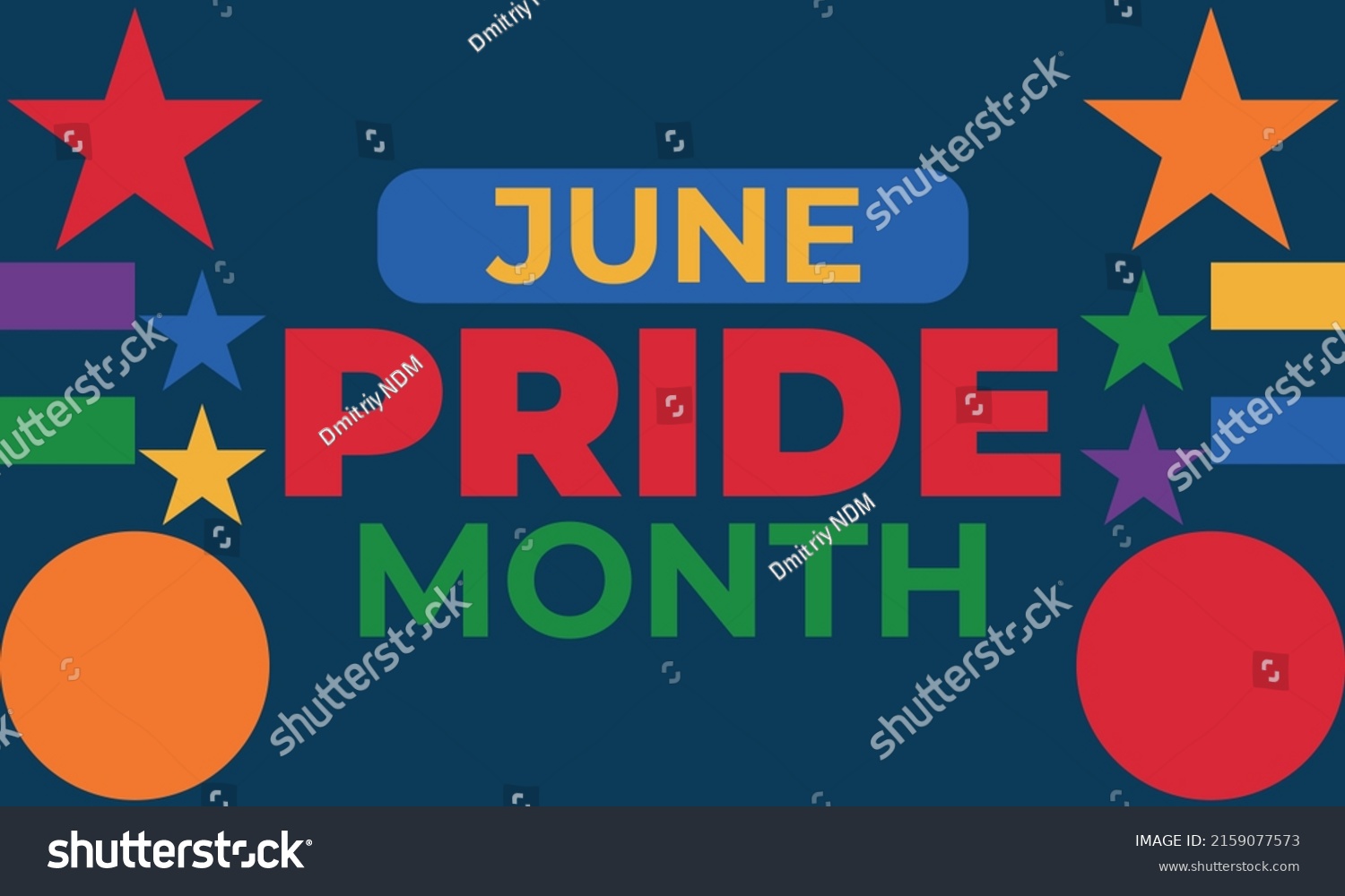 Lgbt Pride Month June Lgbt Flag Stock Vector (Royalty Free) 2159077573