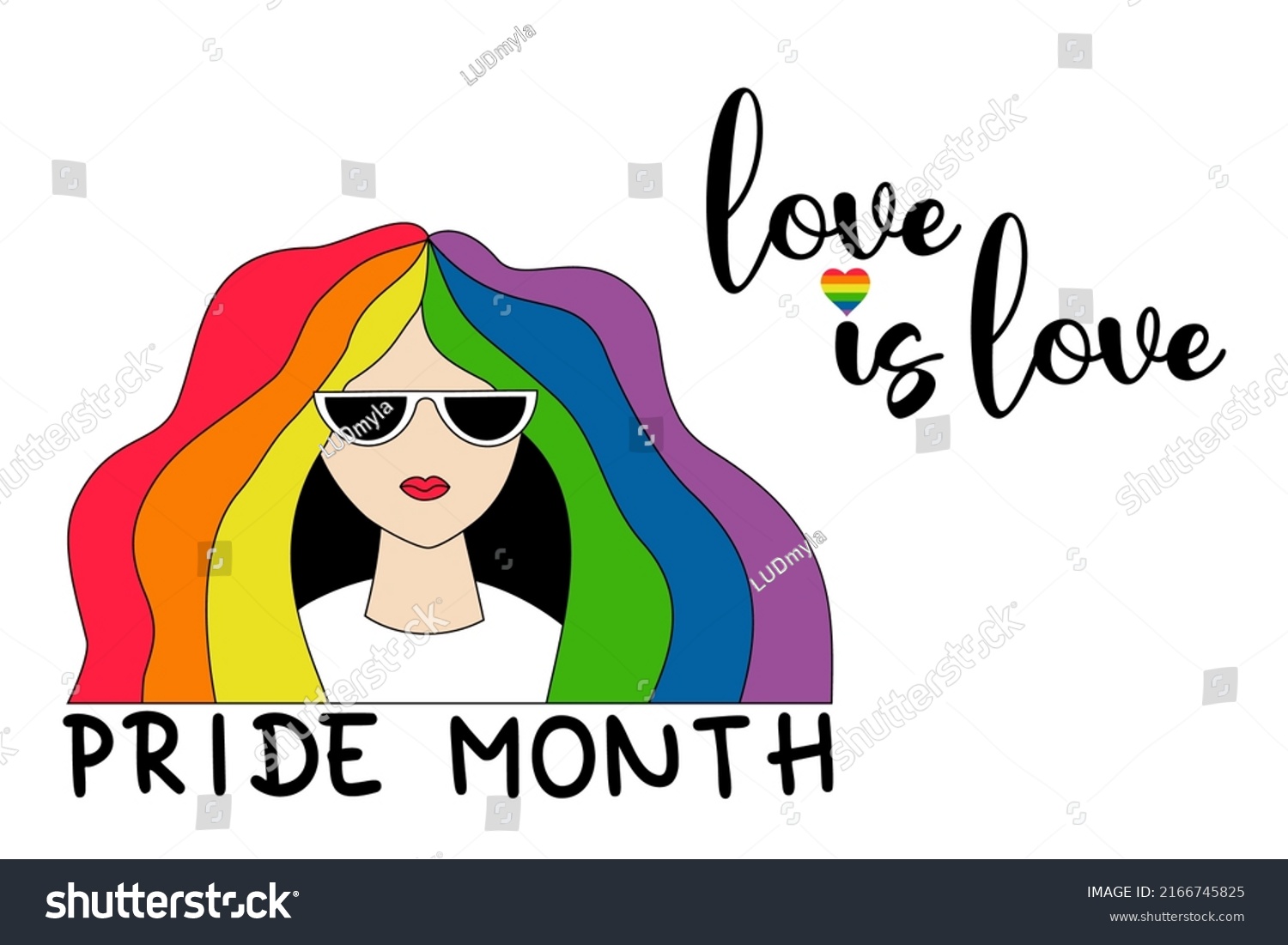 Lgbt Pride Month Love Love Lesbian Stock Vector Royalty Free 2166745825 Shutterstock 2997