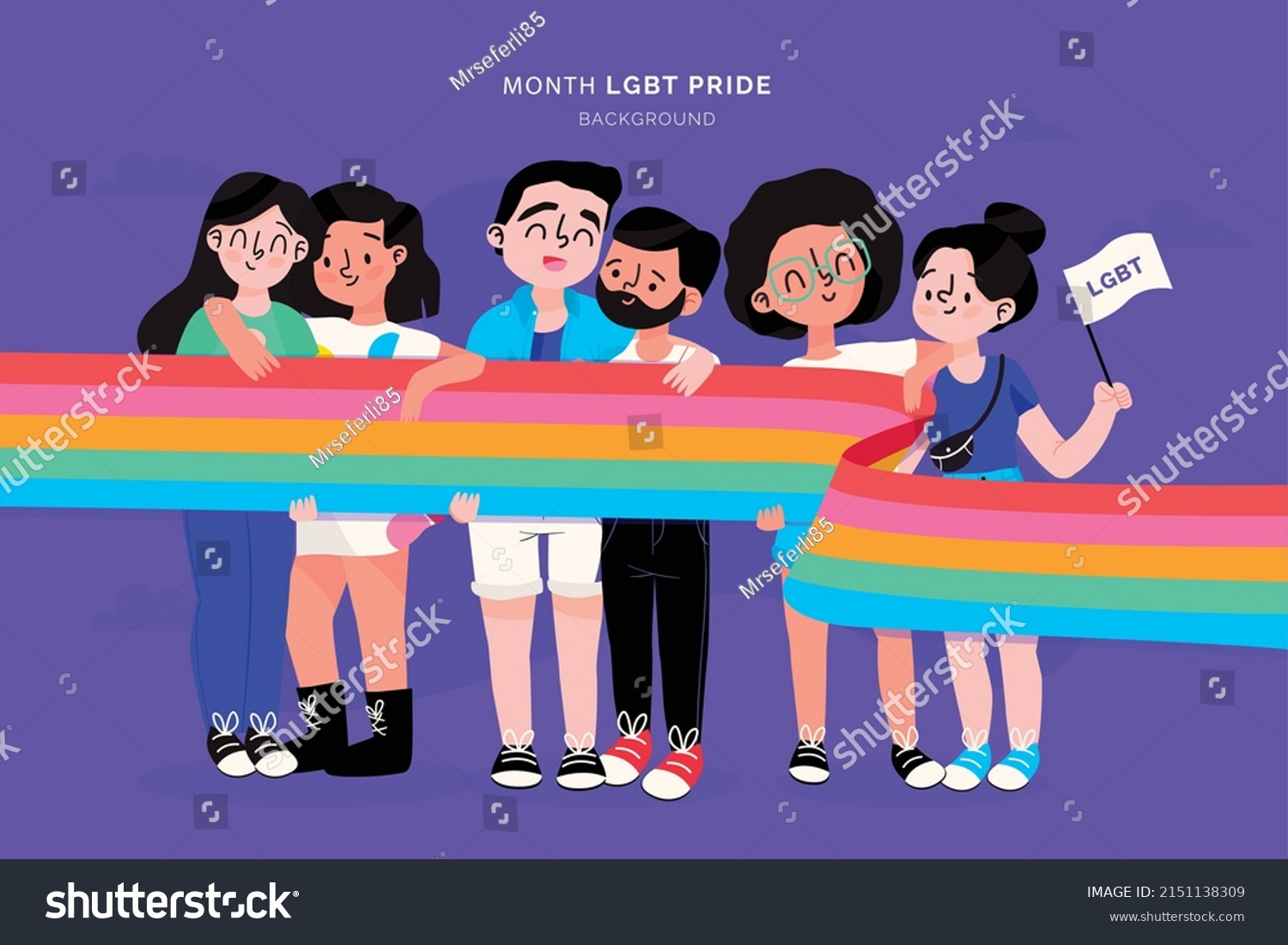 Lgbt Pride Month Vector Concept Gay Stock Vector Royalty Free 2151138309 Shutterstock 5025