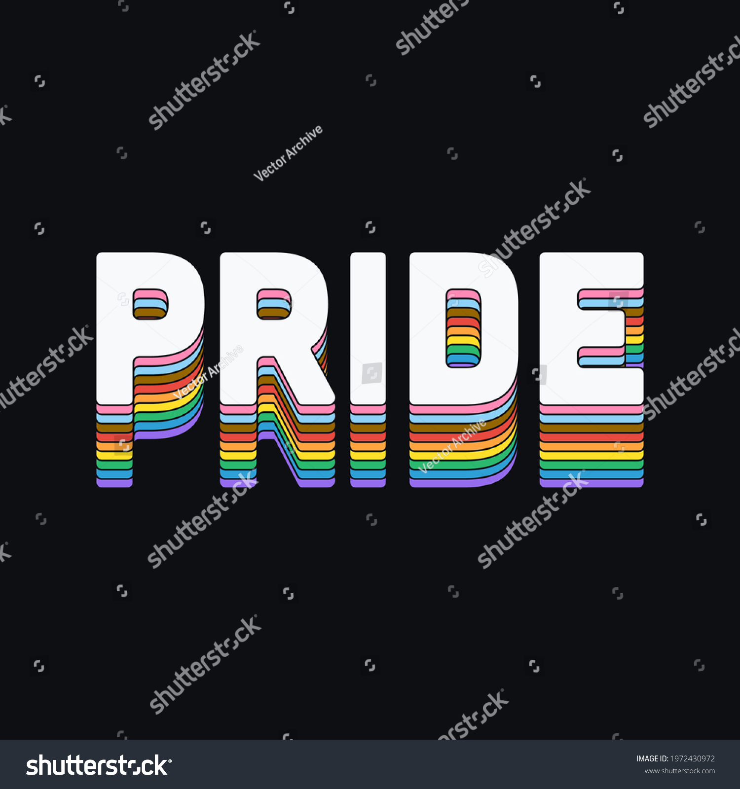 Lgbt Pride Typography Vector Pride Text Stock Vector (Royalty Free ...