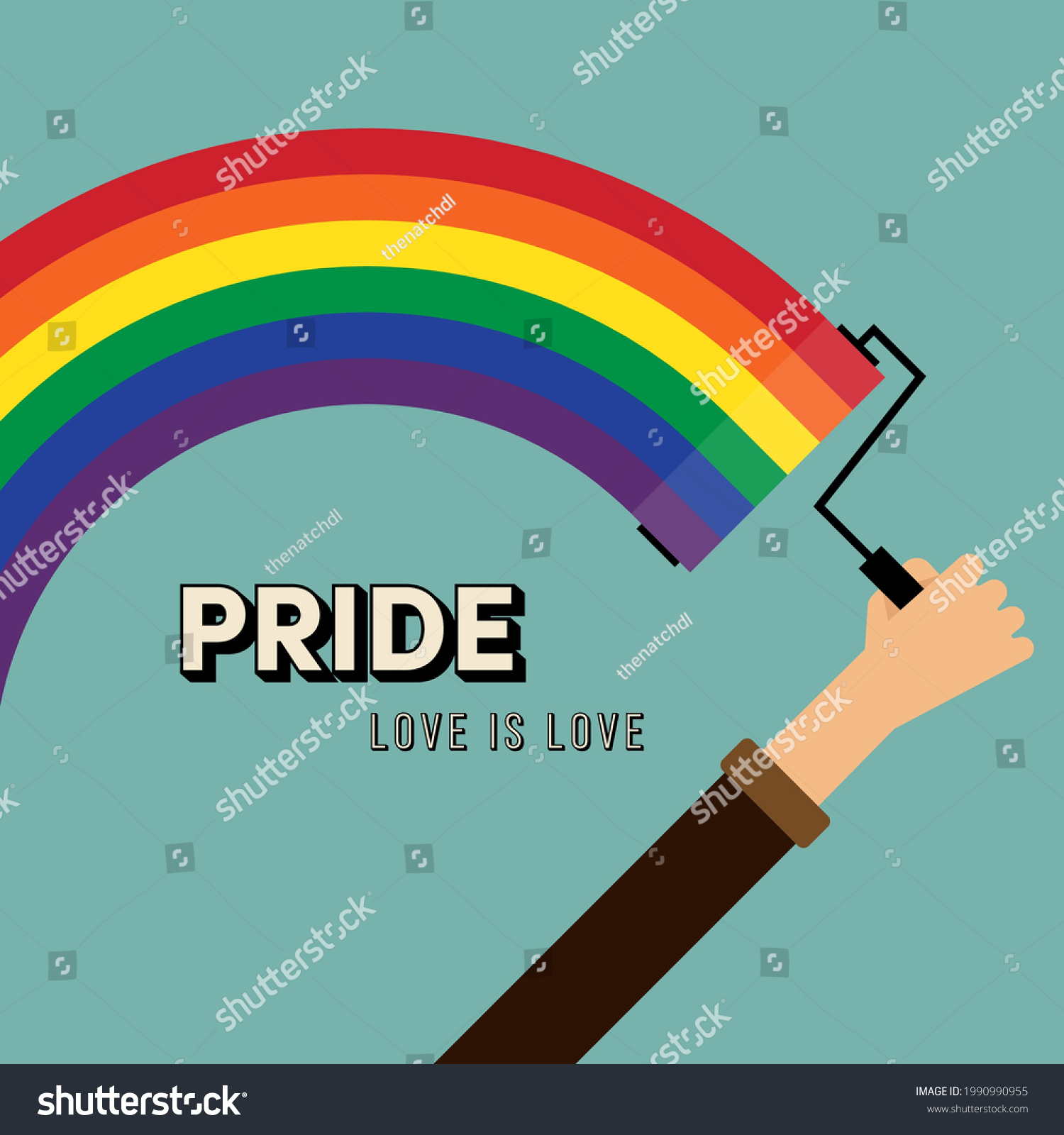 Lgbtq Community Pride Month Poster Design Stock Vector Royalty Free