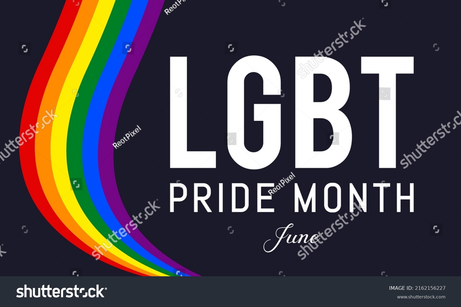 Lgbtq Pride Month June Every Year Stock Vector (Royalty Free
