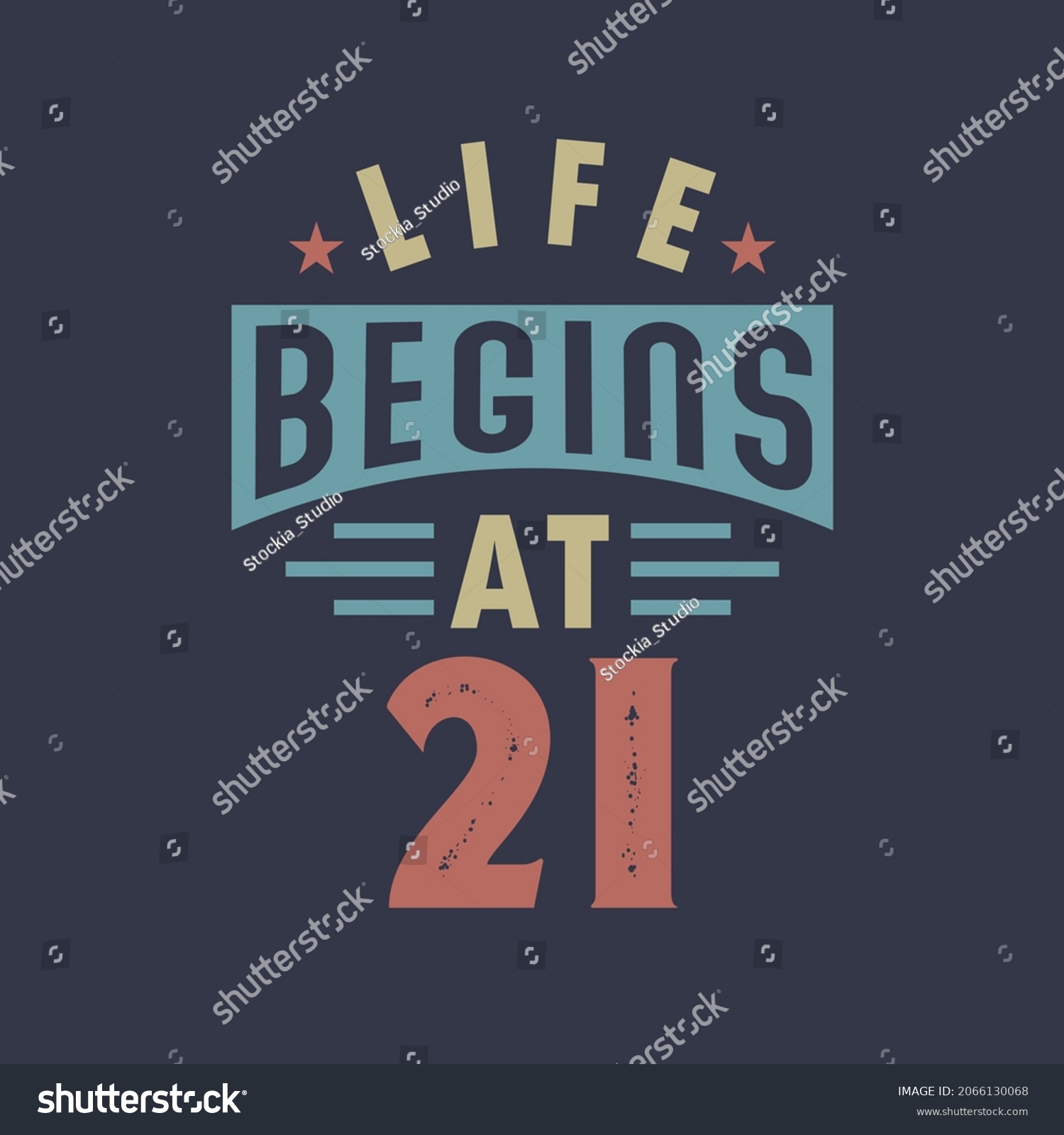 SVG of Life begins at 21, 21st birthday retro vintage design svg