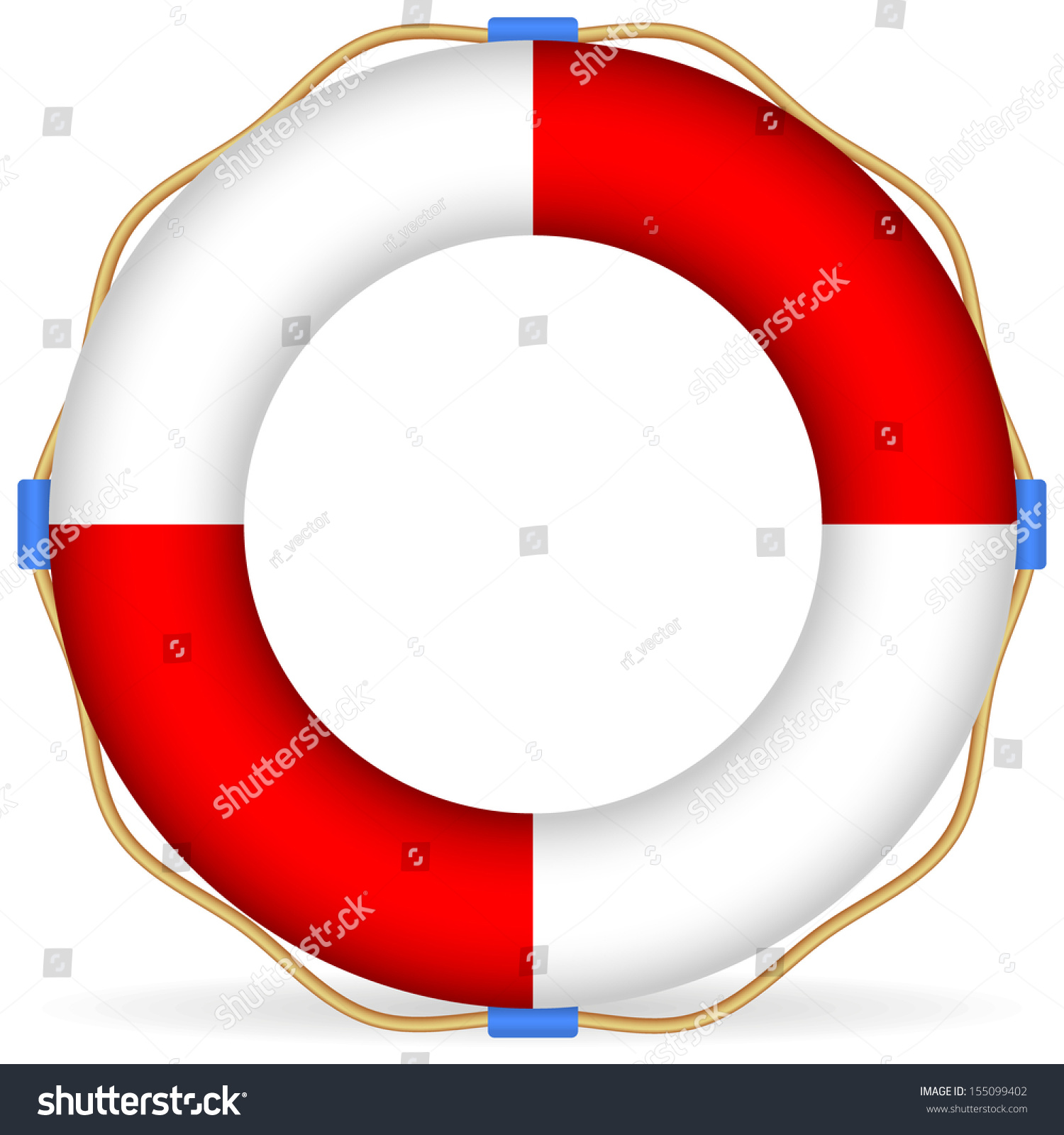 Download Life Buoy Vector Rope Shadow Stock Vector (Royalty Free ...