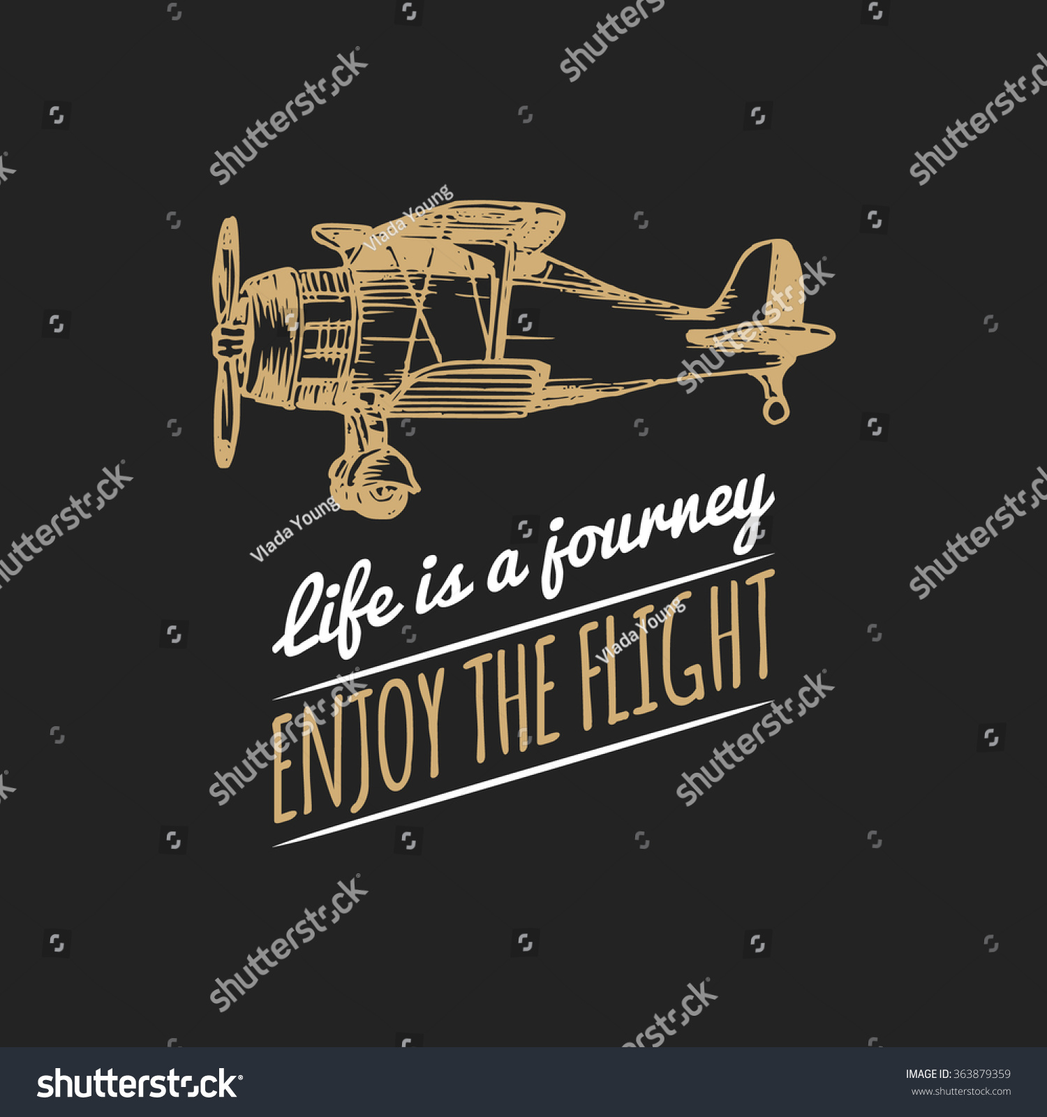 life is a journey quotes life journey enjoy flight motivational quote stock vector