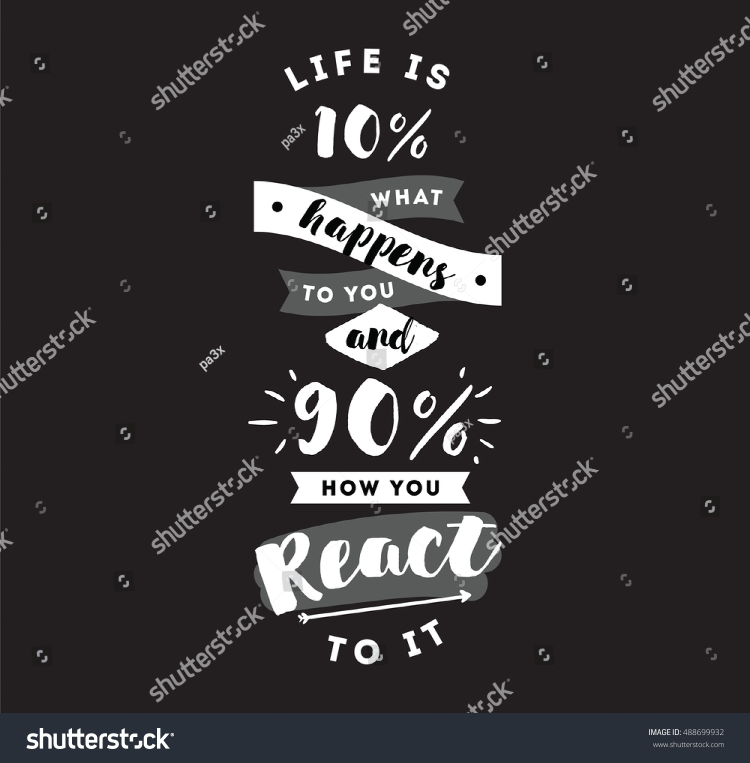 life is what happens quote life 10 what happens you 90 stock vector shutterstock