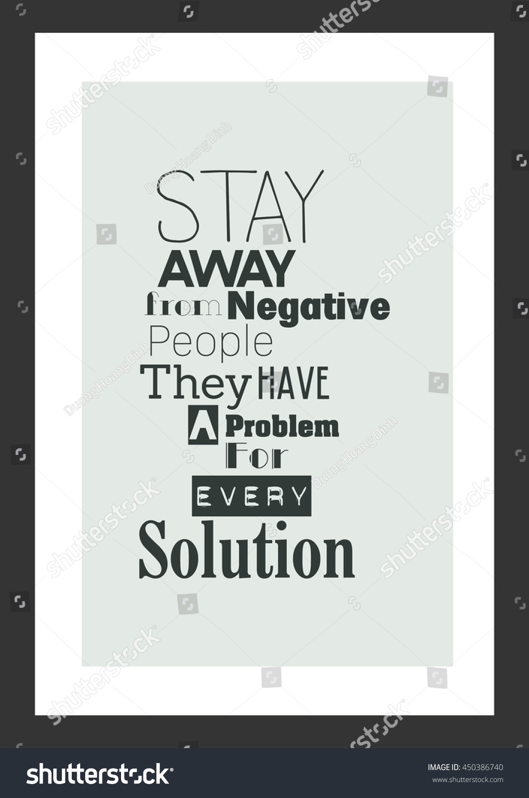 Life Quote Inspirational Quote Stay Away Stock Vector Royalty Free