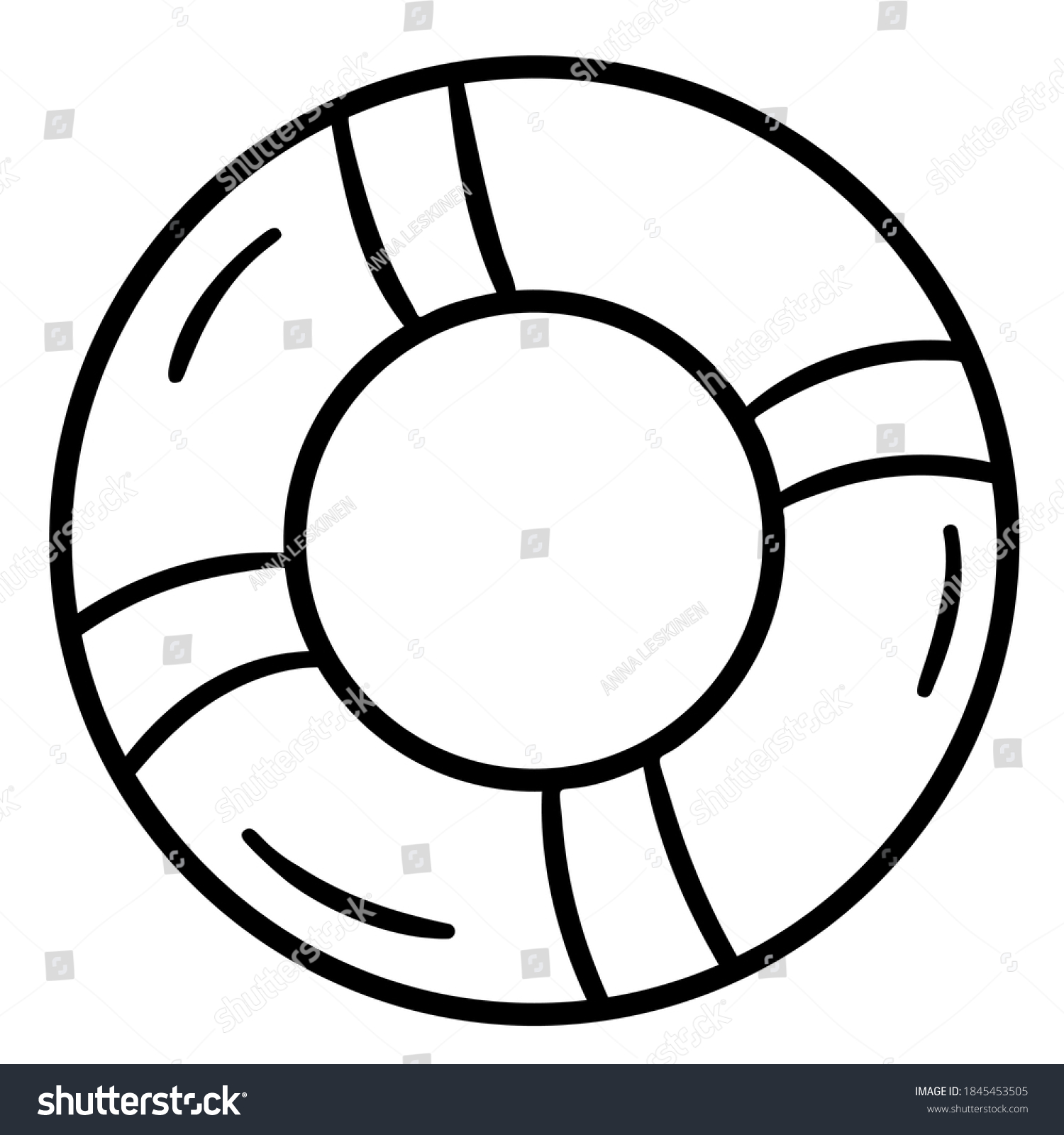 Lifebuoy Icon Logo Vector Symbol Lifeguard Stock Vector (royalty Free 