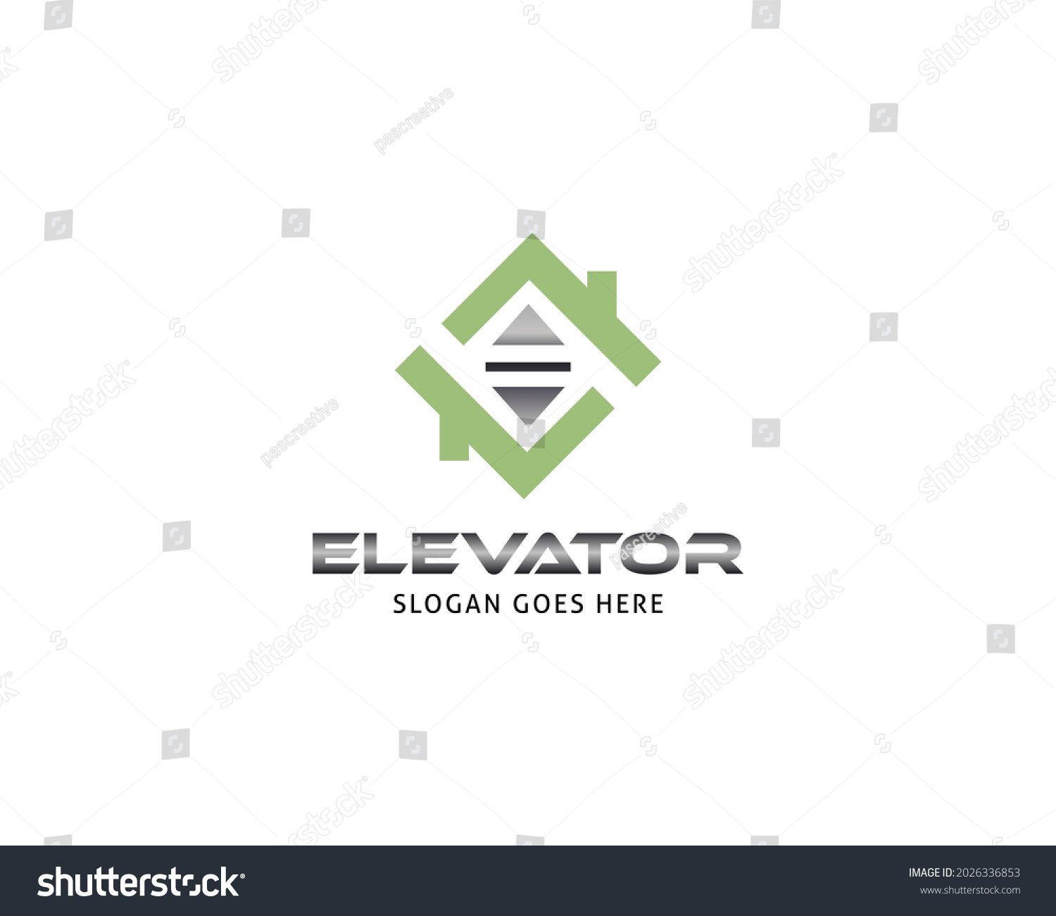 Lift Elevator Logo Vector Template Stock Vector (Royalty Free ...