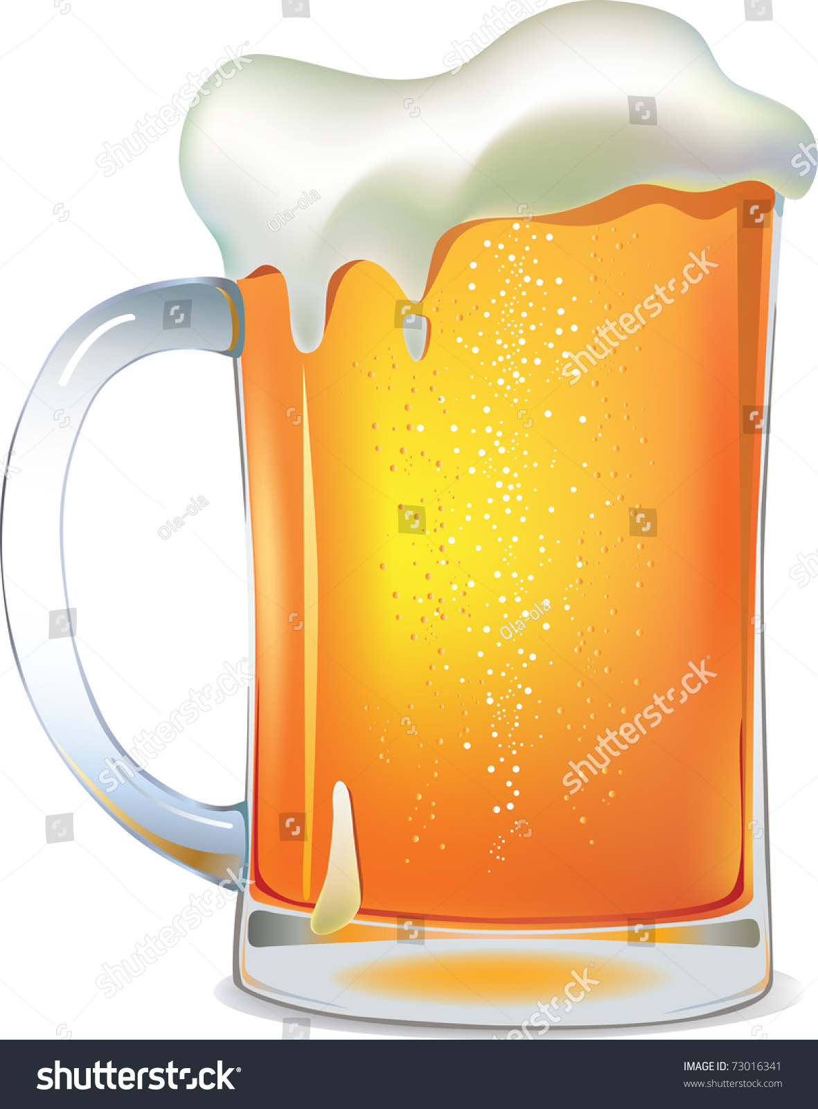 Light Beer Mug. Vector Illustration Made With Mesh - 73016341 ...