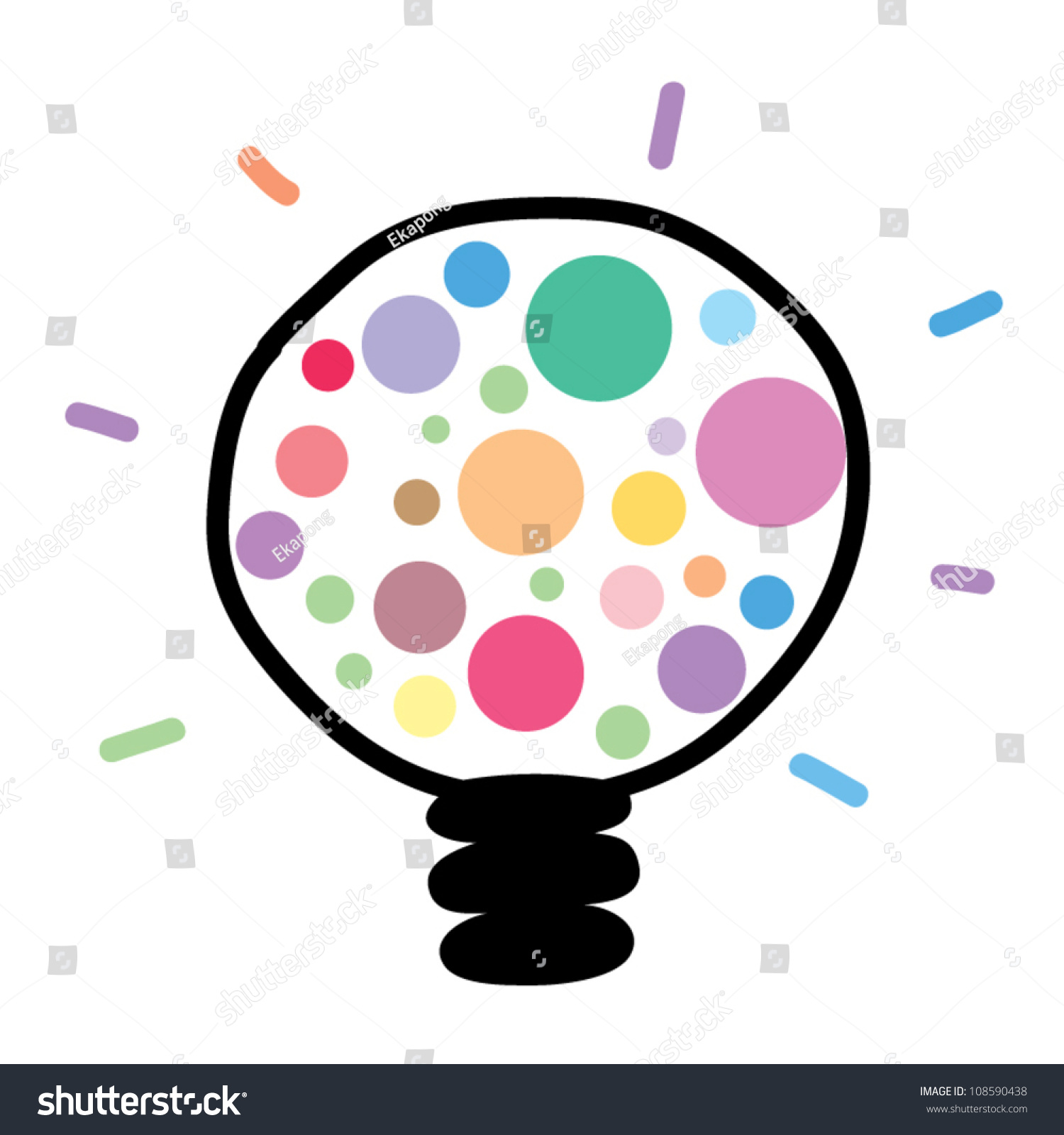 Light Bulb Idea Vector Illustration Stock Vector Royalty Free 108590438 Light Bulb Idea Vector Illustration Stock Vector Royalty Free 108590438