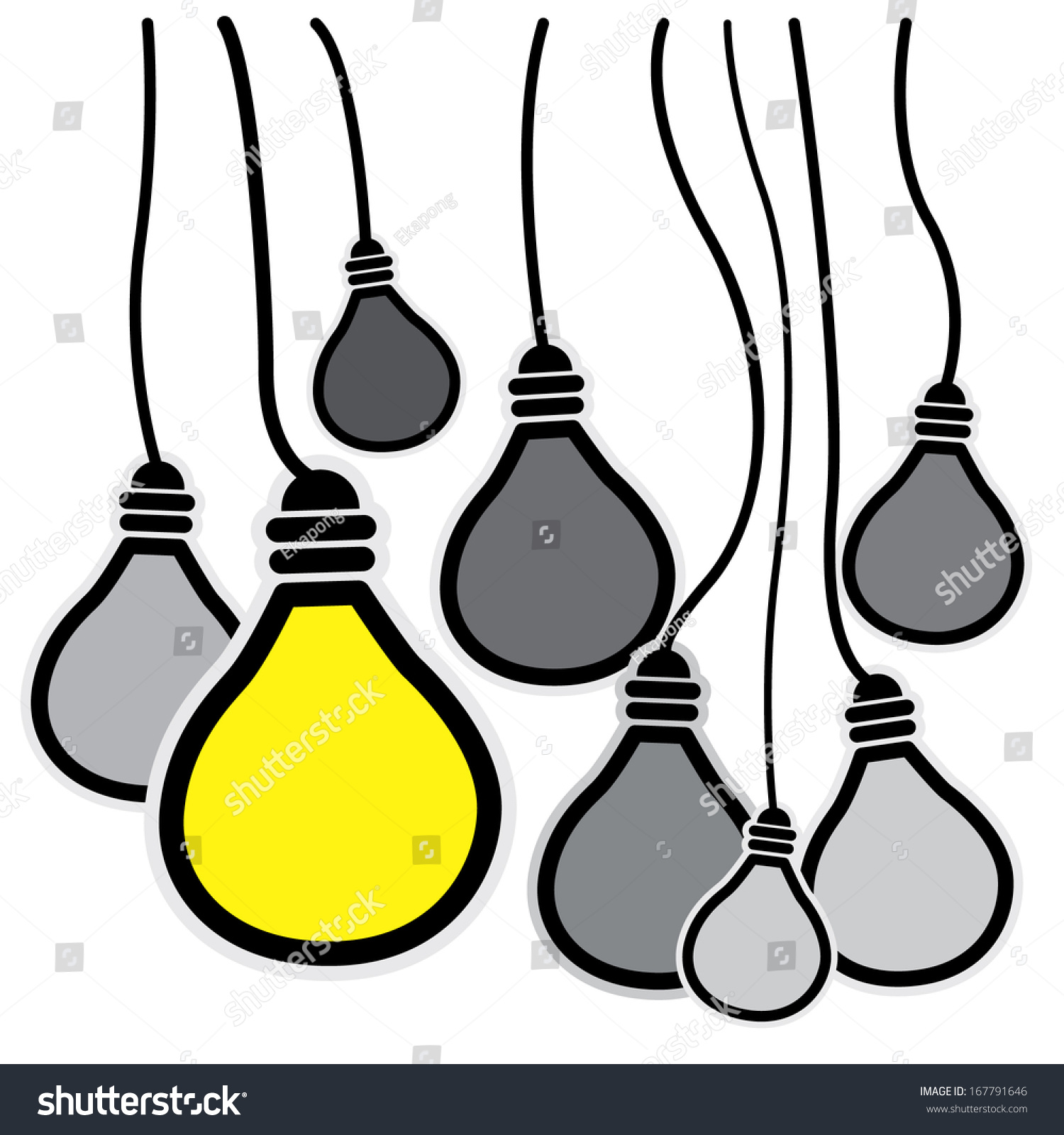 Light Bulb Idea Vector Illustration Stock Vector (Royalty Free ...