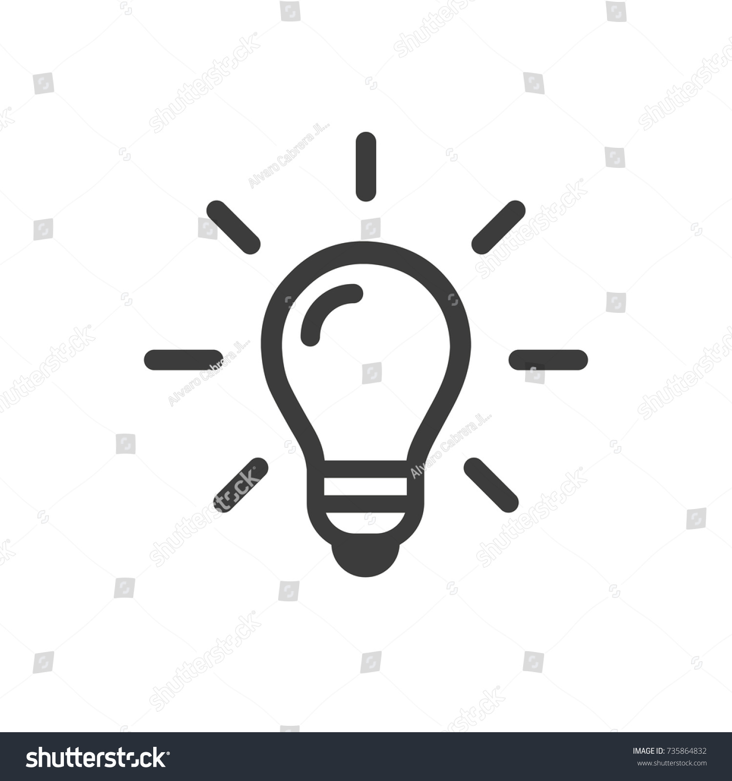 白い背景に電球の線のアイコン ベクター画像 アイデアのサイン 解決 考えるコンセプト 電灯 電気 光れ グラフィックデザイン ウェブサイト用のトレンディフラットスタイル のベクター画像素材 ロイヤリティ フリー