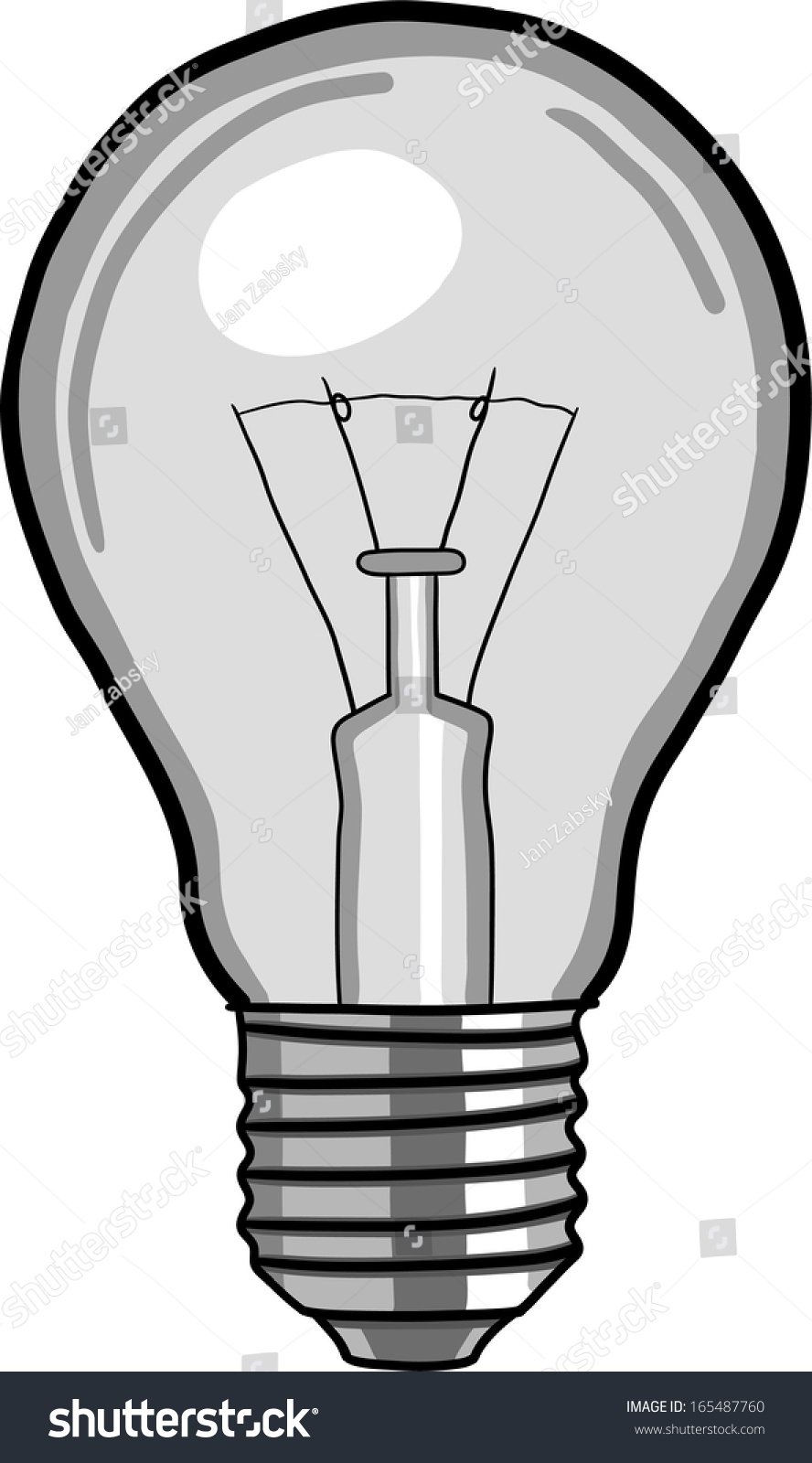 Light Bulb Sketch Stock Vector 165487760 - Shutterstock