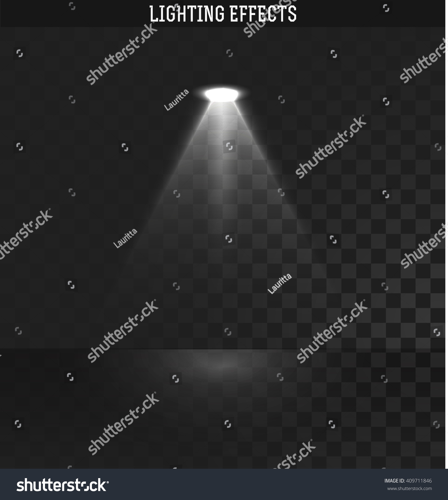 Light Effect Ies Lights Projector Realistic Stock Vector 409711846 ...