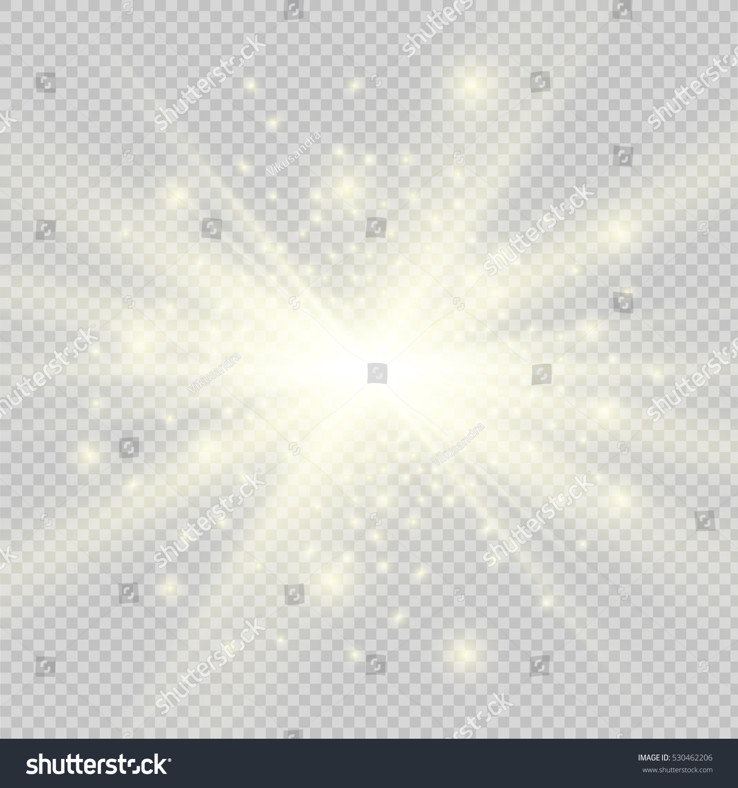 Light Flare Special Effect Vector Illustration Stock Vector 530462206