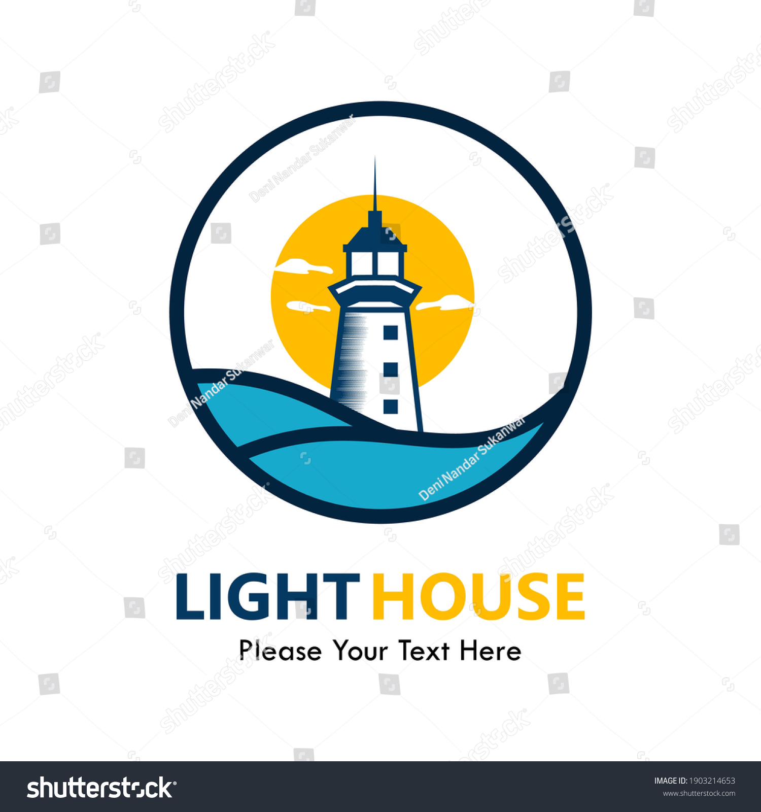 Light House Logo Template Illustration Stock Vector (royalty Free 