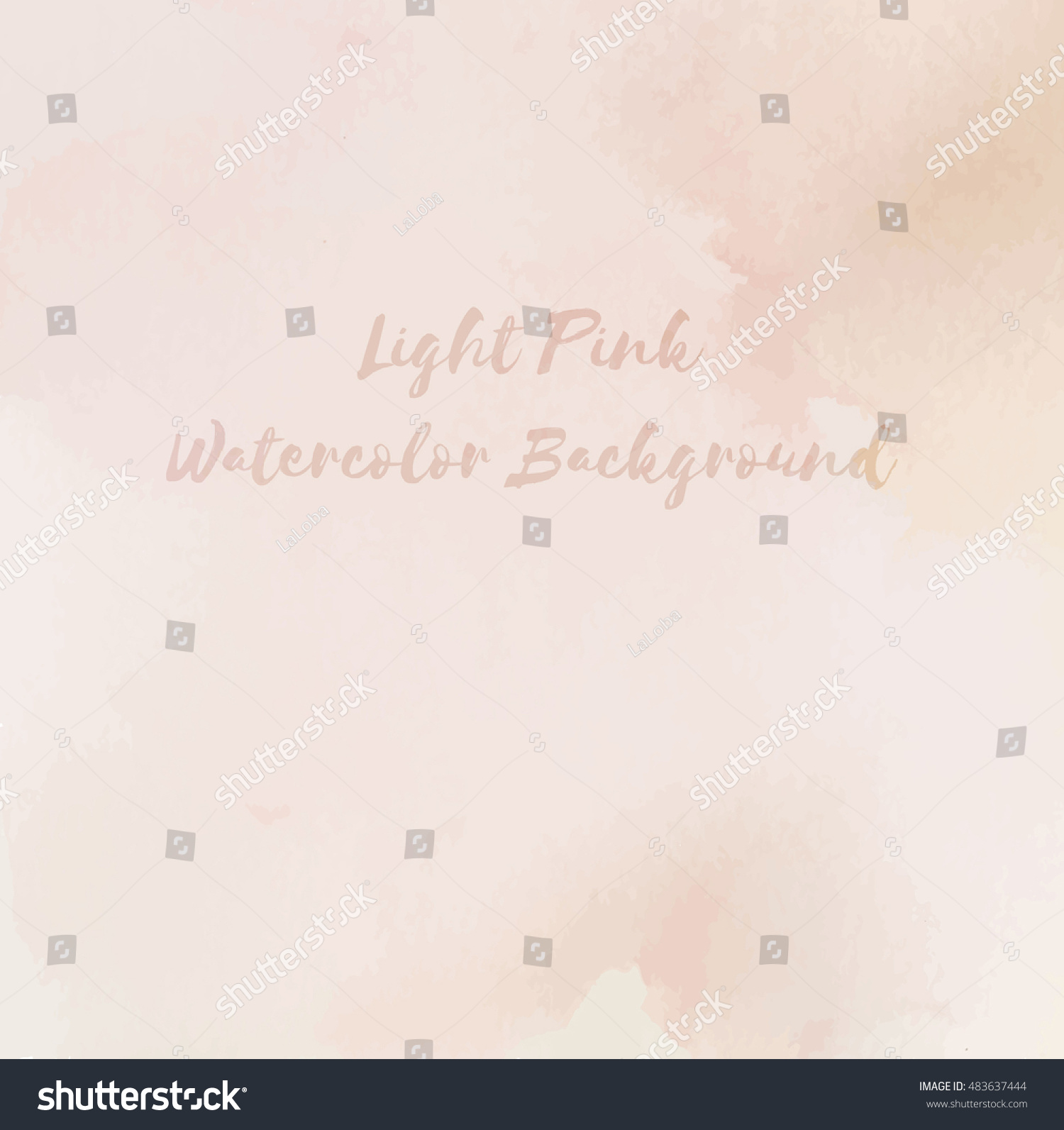 Light Pink Watercolor Background. Stock Vector Illustration 483637444