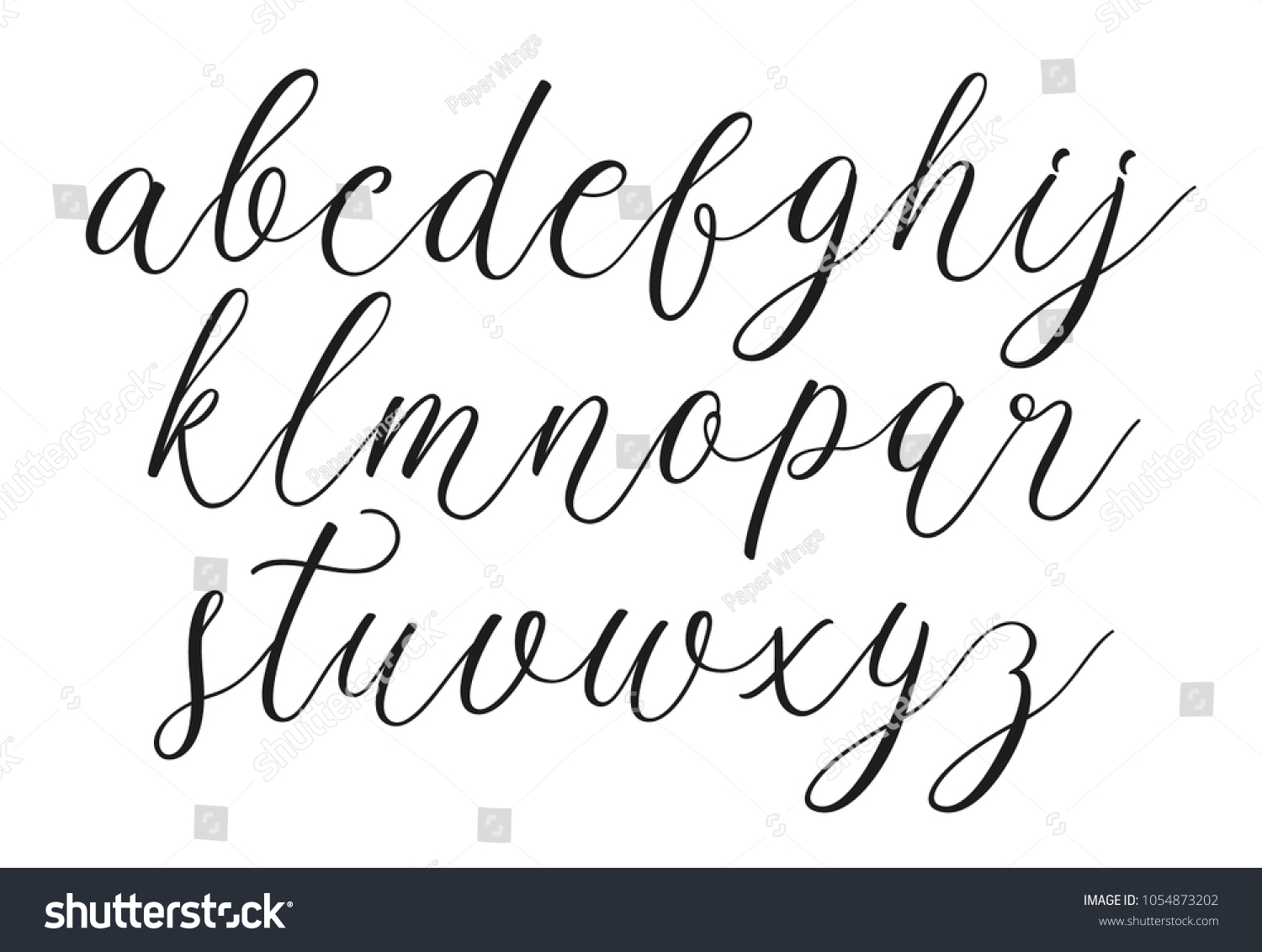 221 Thin cursive alphabet Images, Stock Photos & Vectors | Shutterstock
