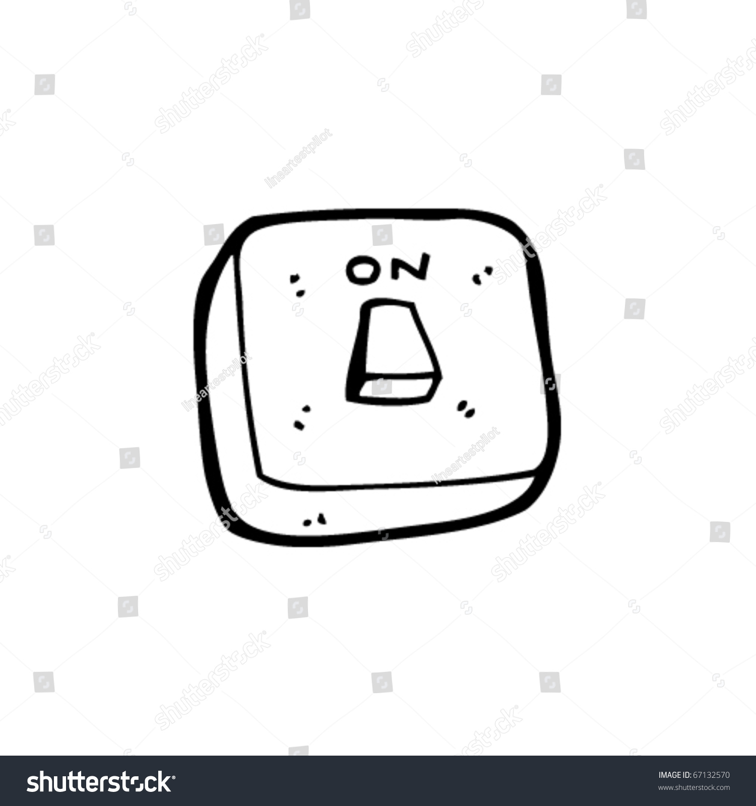 Light Switch Cartoon Stock Vector Illustration 67132570 : Shutterstock